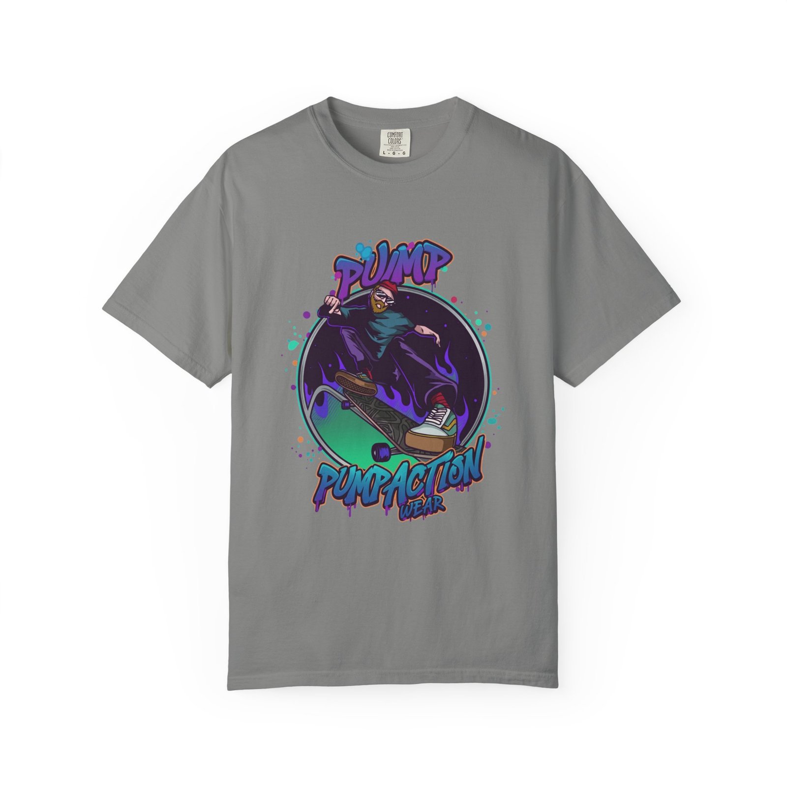 Skate Grim Reaper "Pump Funpaction" Graphic T-Shirt - Image 33