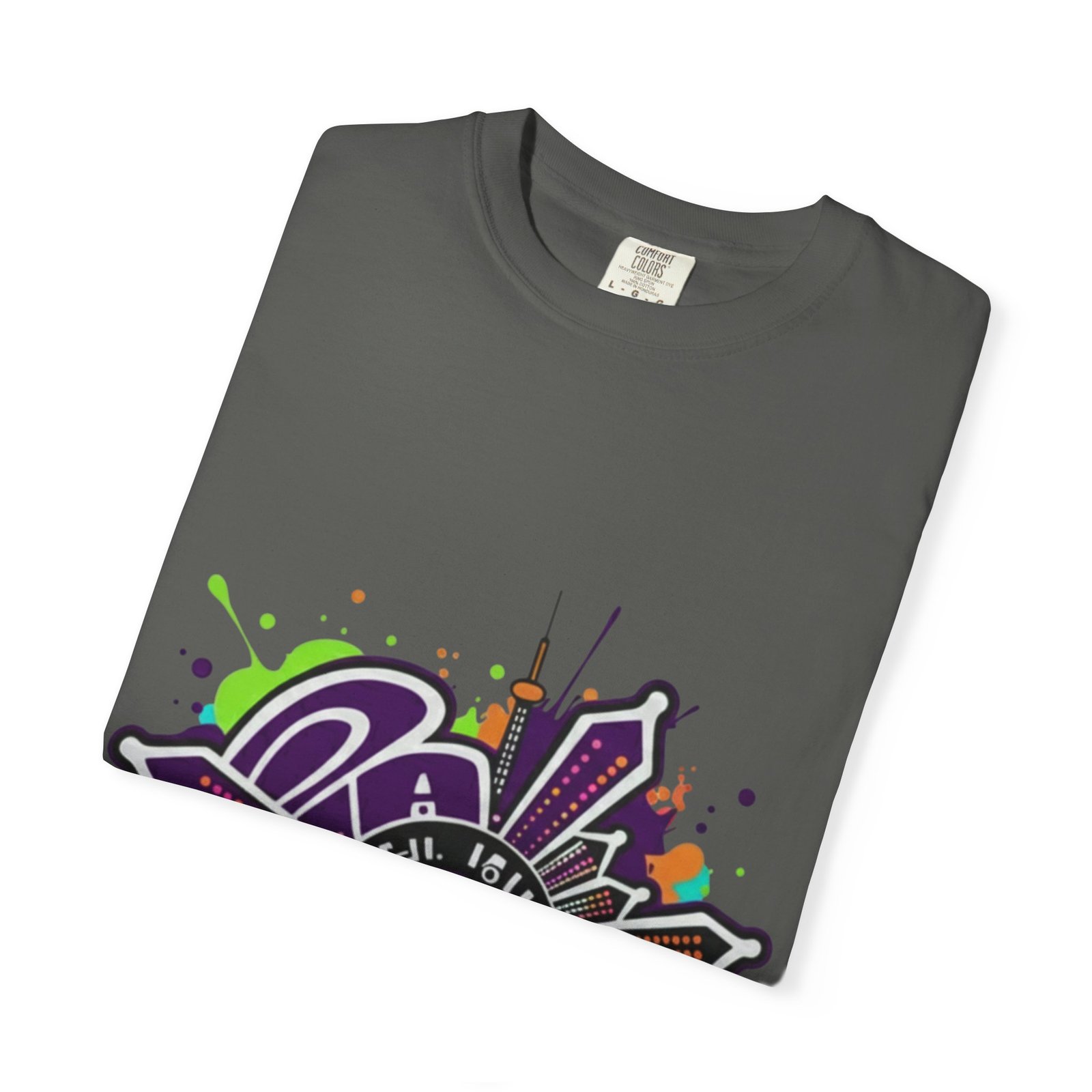 T-Shirt — Retro Graffiti 'Party All Night' Graphic Tee - Image 19