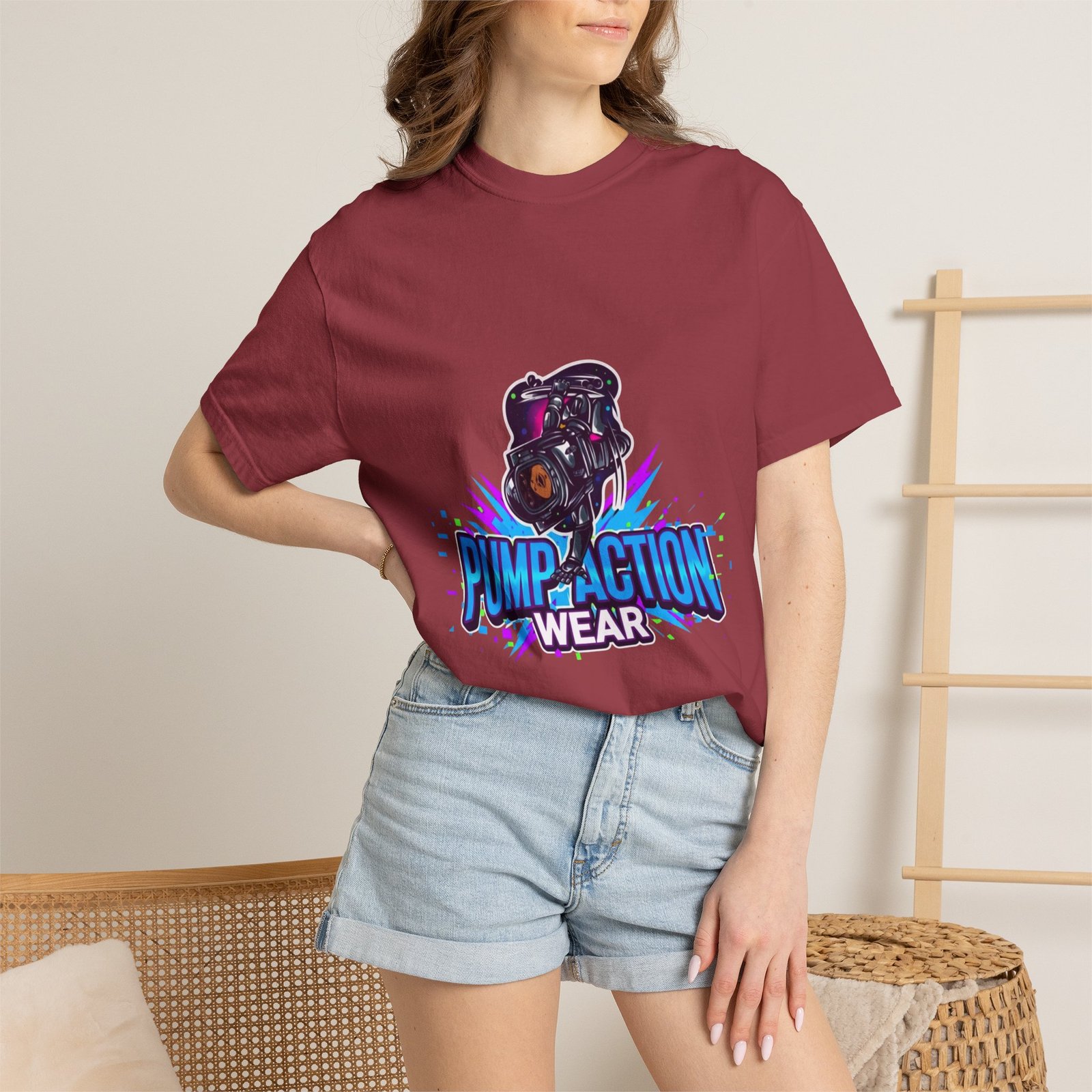 Pump Action Wear T-Shirt — Retro Gamer Streetwear Graphic Tee - Image 52
