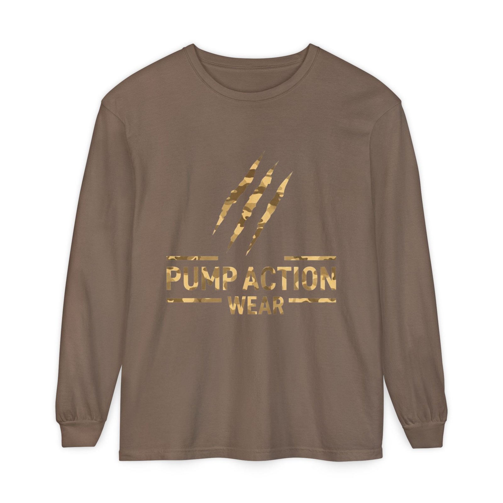 Pump Action Wear Long Sleeve Tee — Gold Claw Logo - Image 25