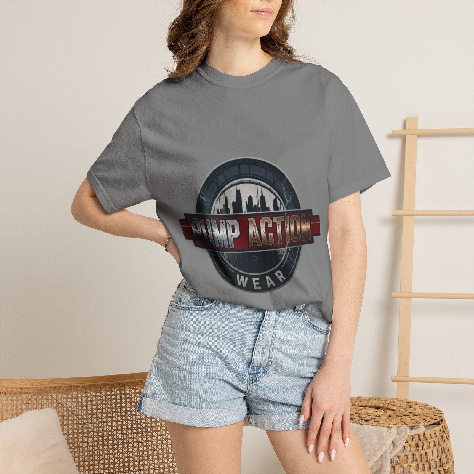Pump Action Wear Logo T‑Shirt — Urban Fitness Gym Tee - Image 24