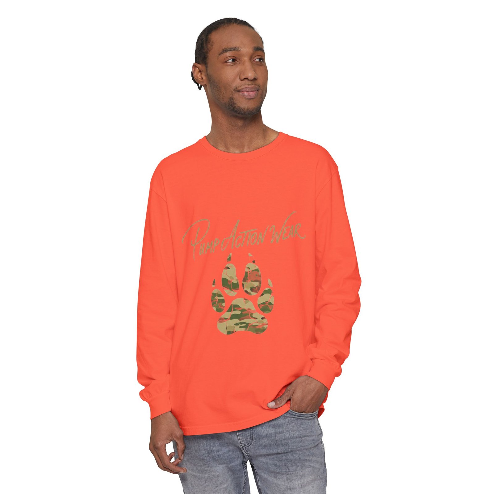 Pump Action Wear Camo Paw Long Sleeve Tee - Image 11
