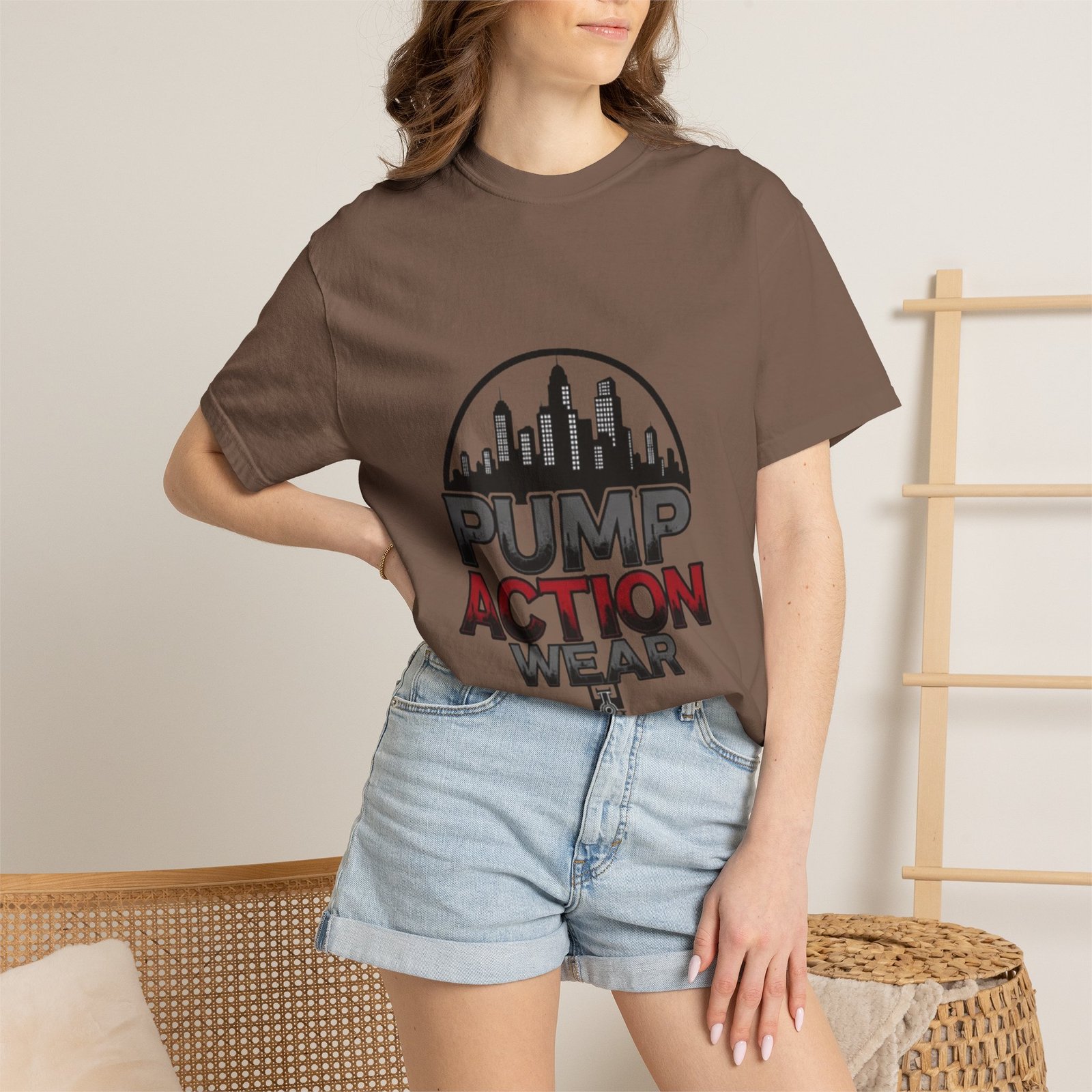 Pump Action Wear Skyline T-Shirt — Urban Streetwear Graphic Tee - Image 16