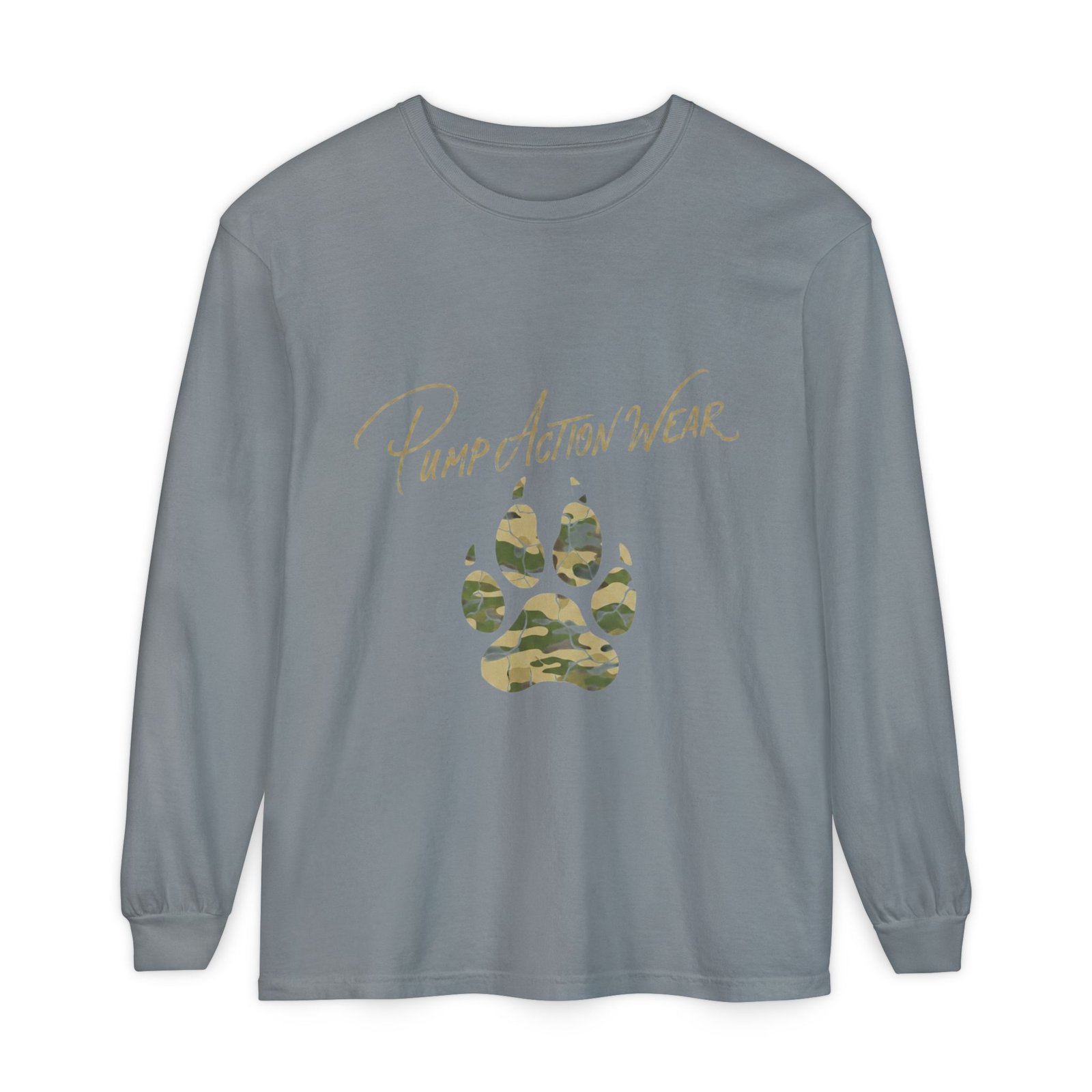 Pump Action Wear Camo Paw Long Sleeve Tee - Image 53