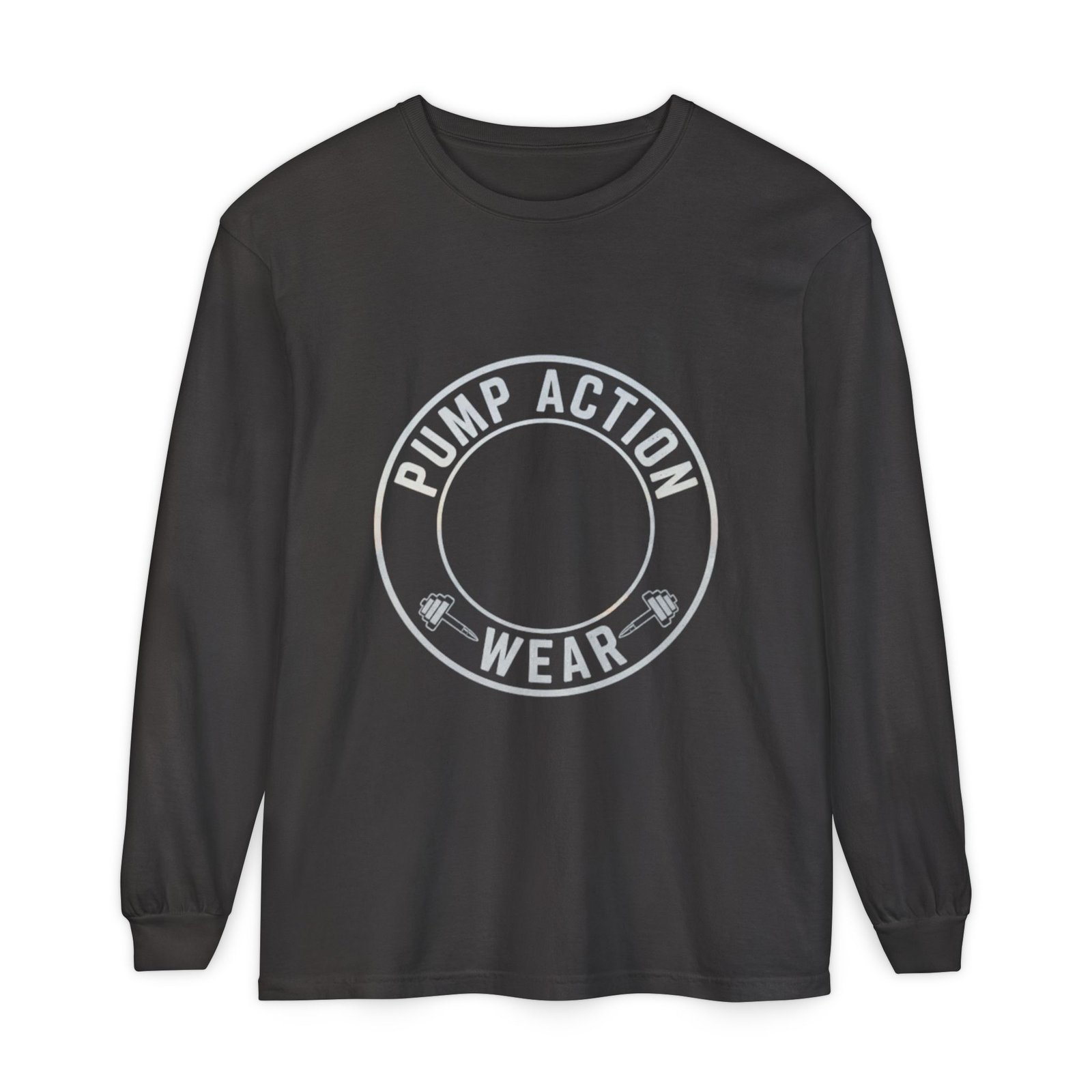 Pump Action Wear Long Sleeve Tee — Minimal Logo Casual Shirt - Image 57