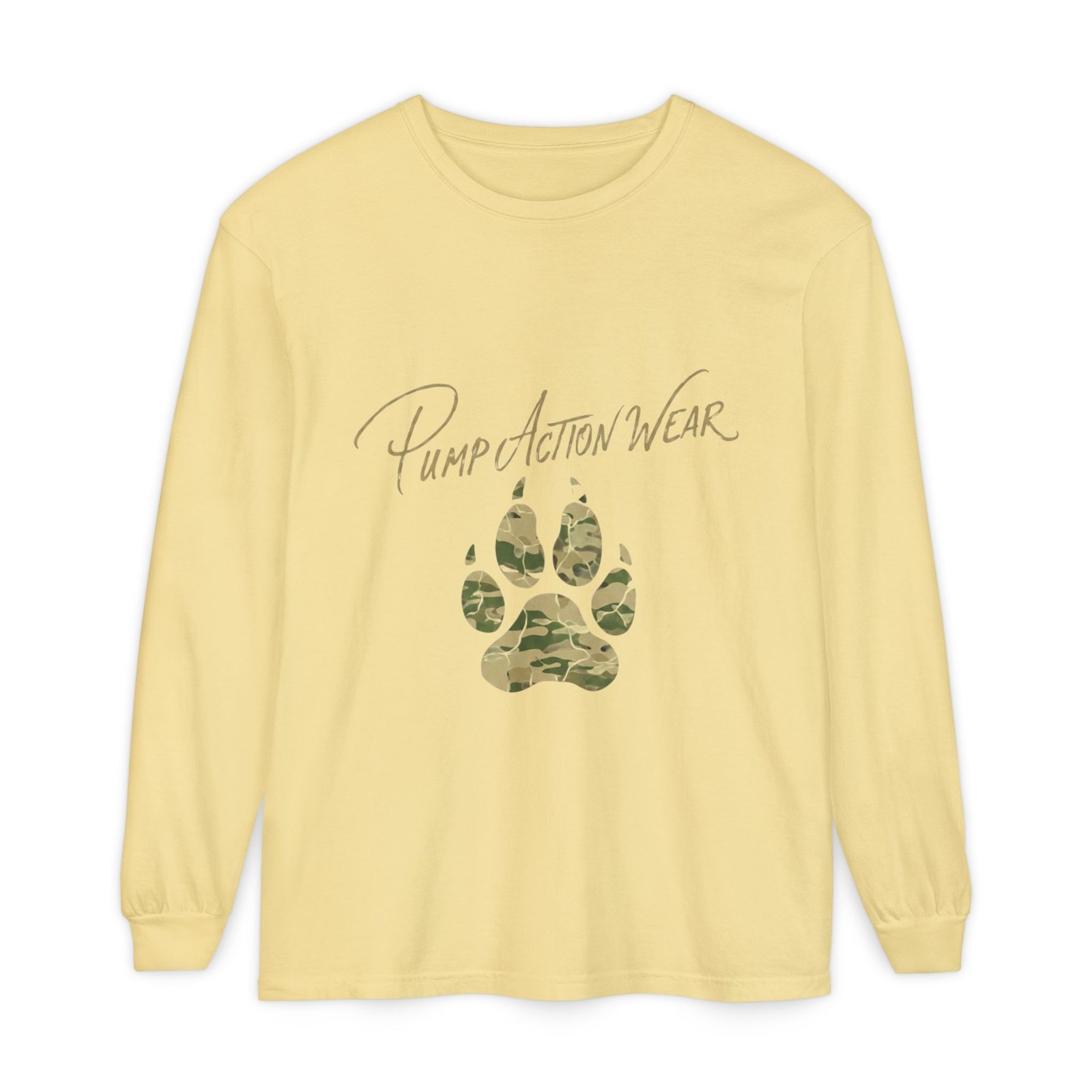 Pump Action Wear Camo Paw Long Sleeve Tee - Image 29