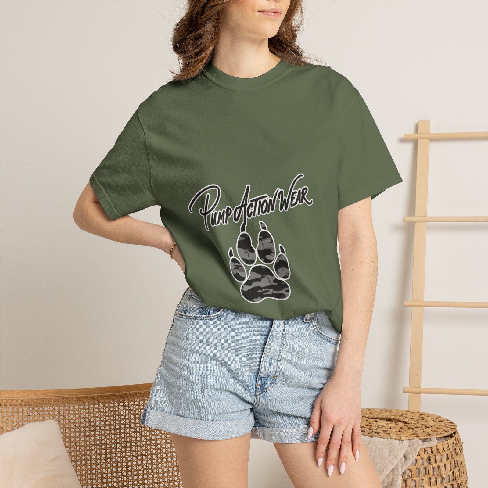 Pump Action Wear Paw Print T-Shirt — Graphic Casual Tee for Pet Lovers - Image 28