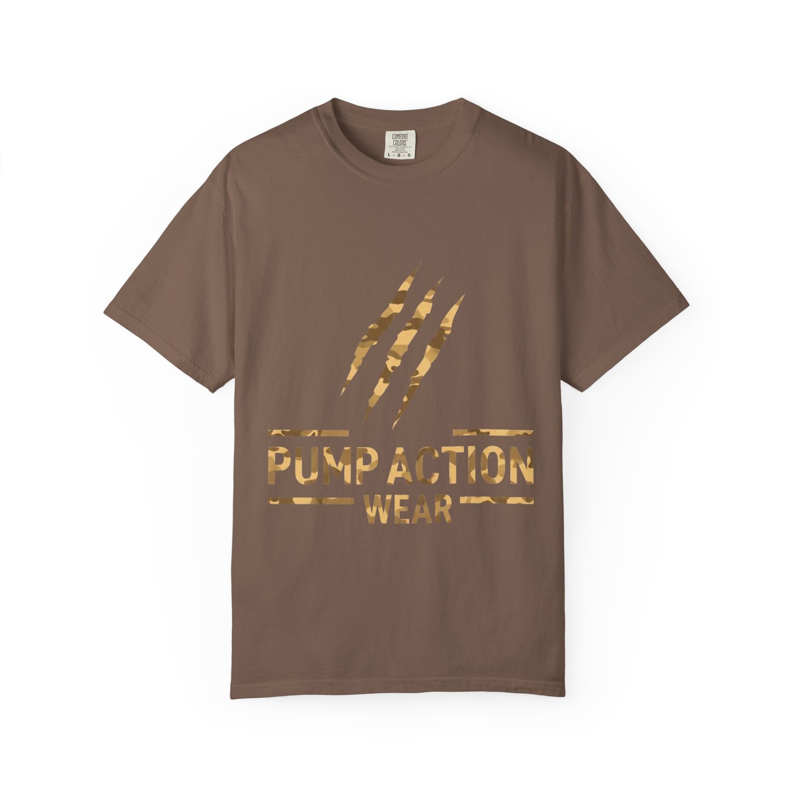Pump Action Wear Graphic T-Shirt — Distressed Claw Logo Fitness Tee - Image 13