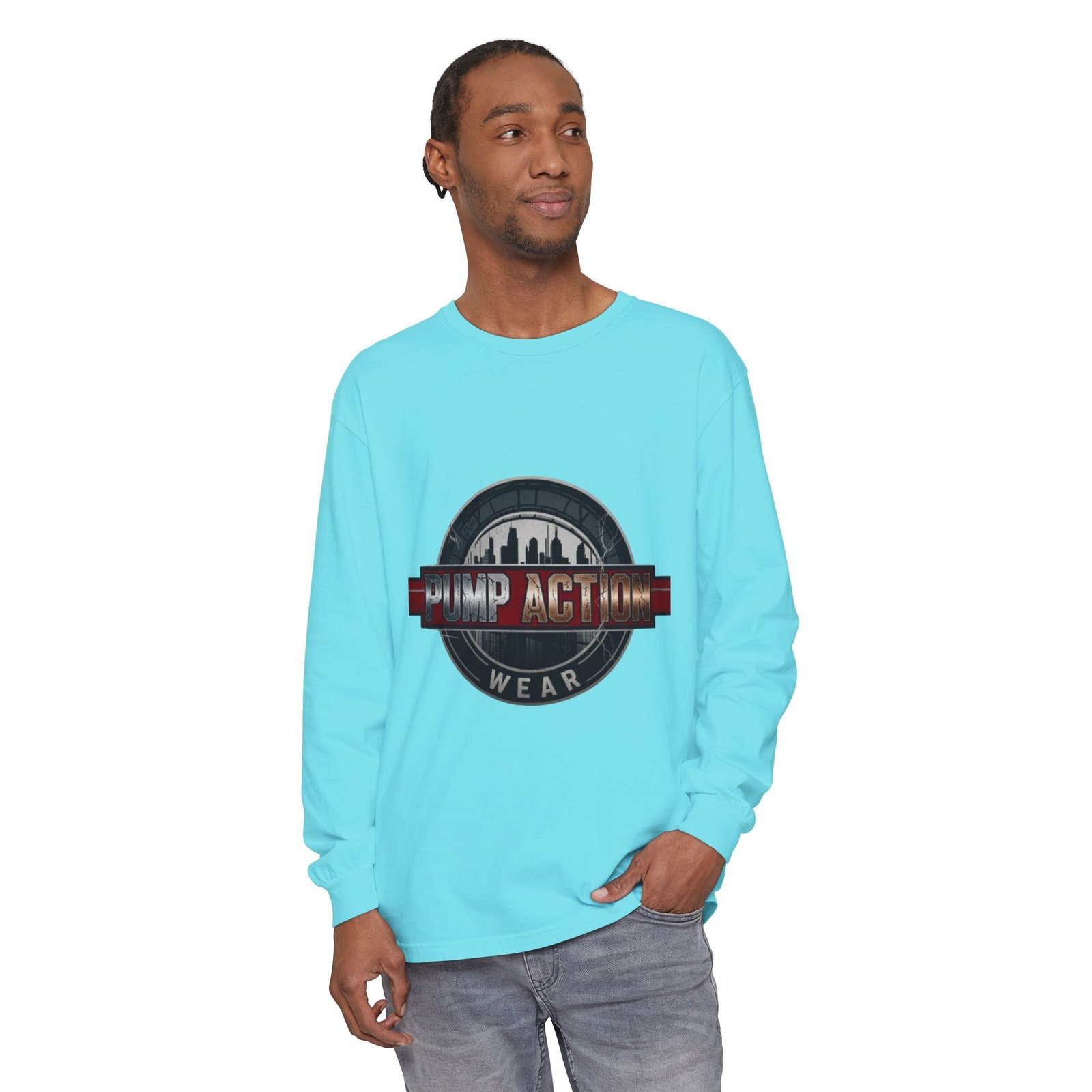 Pump Action Logo Long Sleeve Tee - Image 63