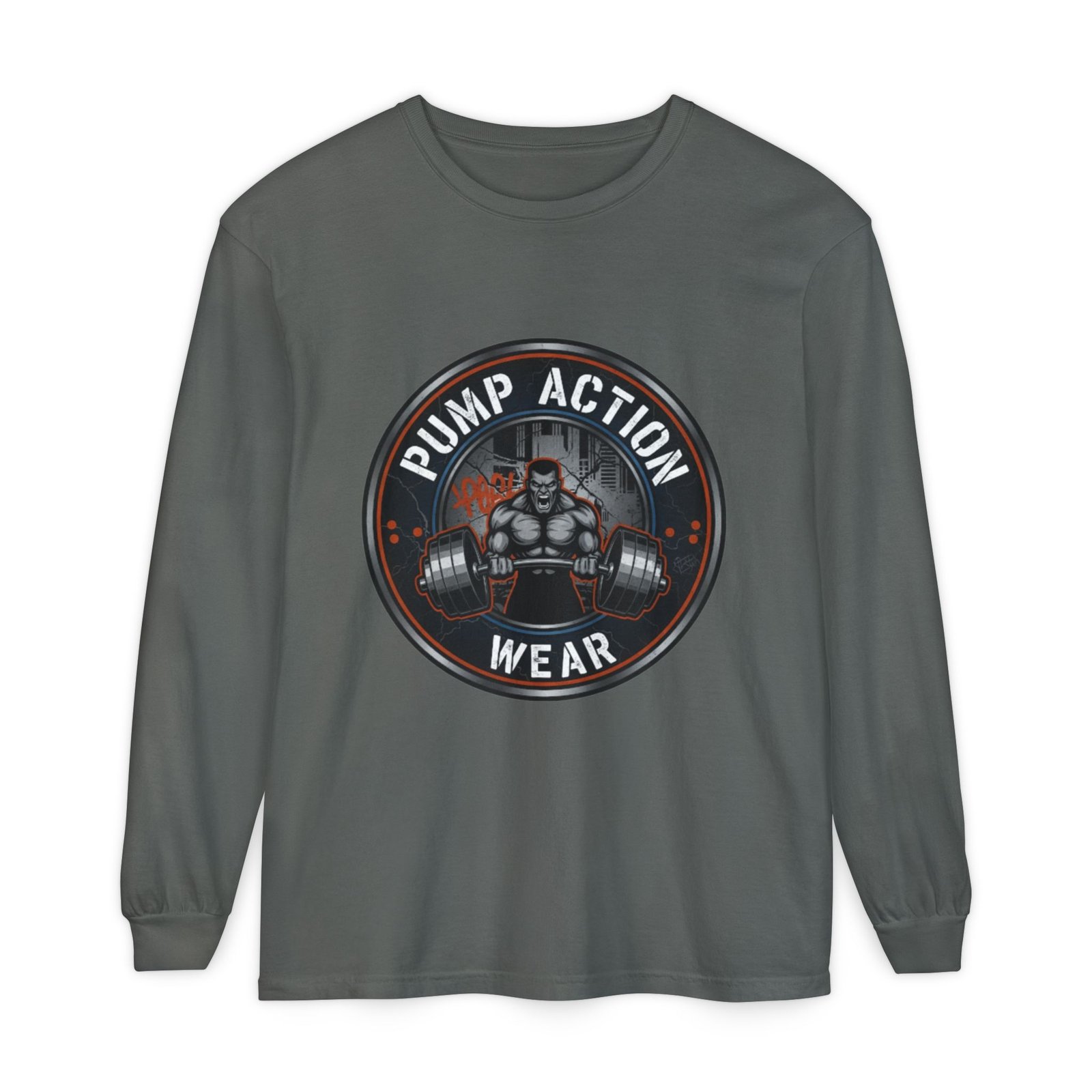 Pump Action Wear Long Sleeve T‑Shirt — Gym Weightlifting Logo Tee - Image 37