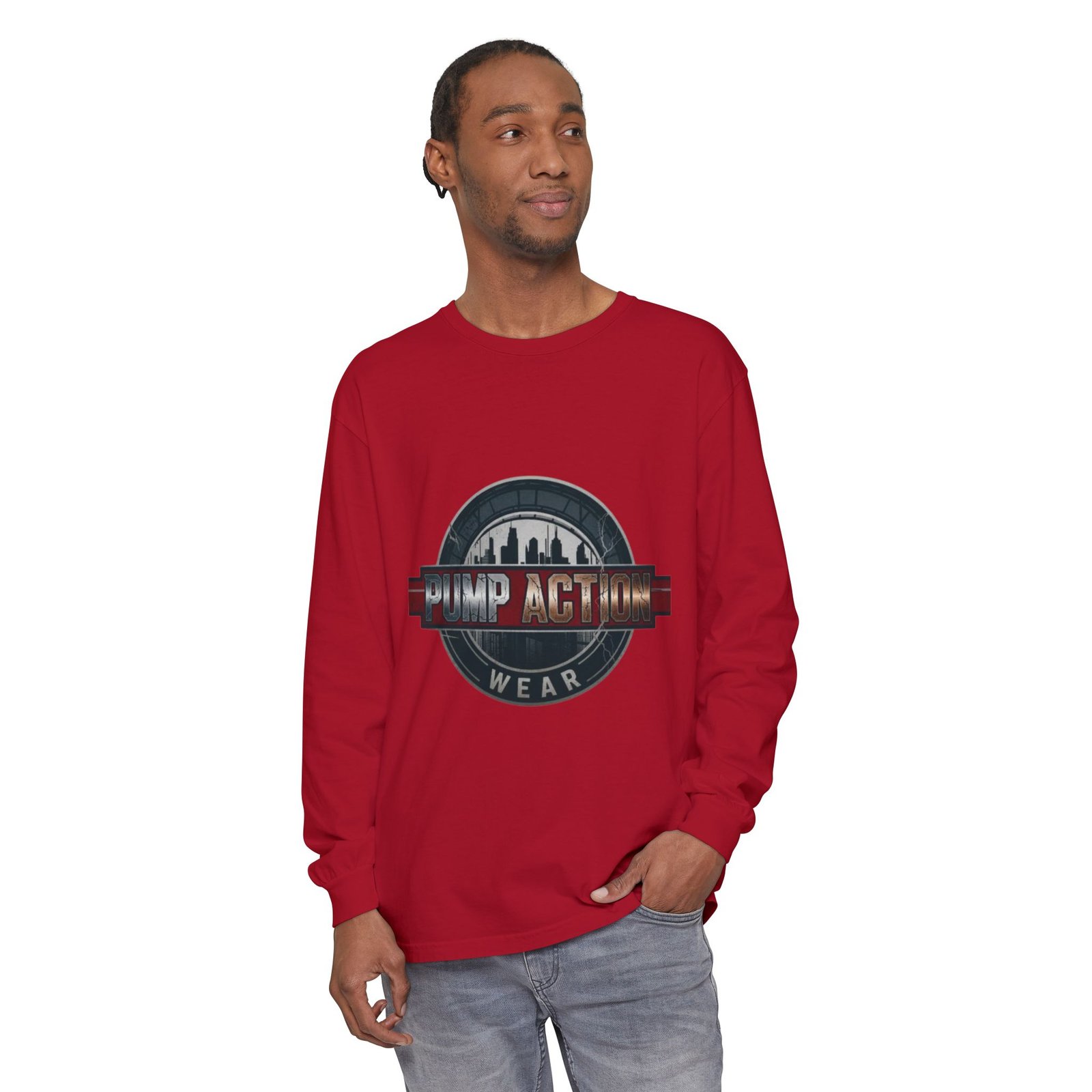 Pump Action Logo Long Sleeve Tee - Image 59