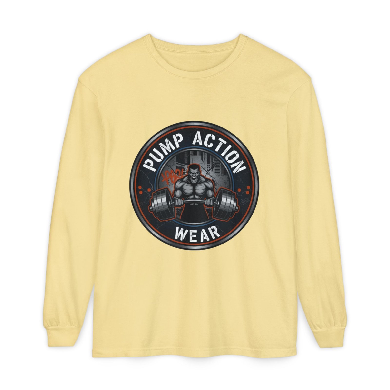 Pump Action Wear Long Sleeve T‑Shirt — Gym Weightlifting Logo Tee - Image 29
