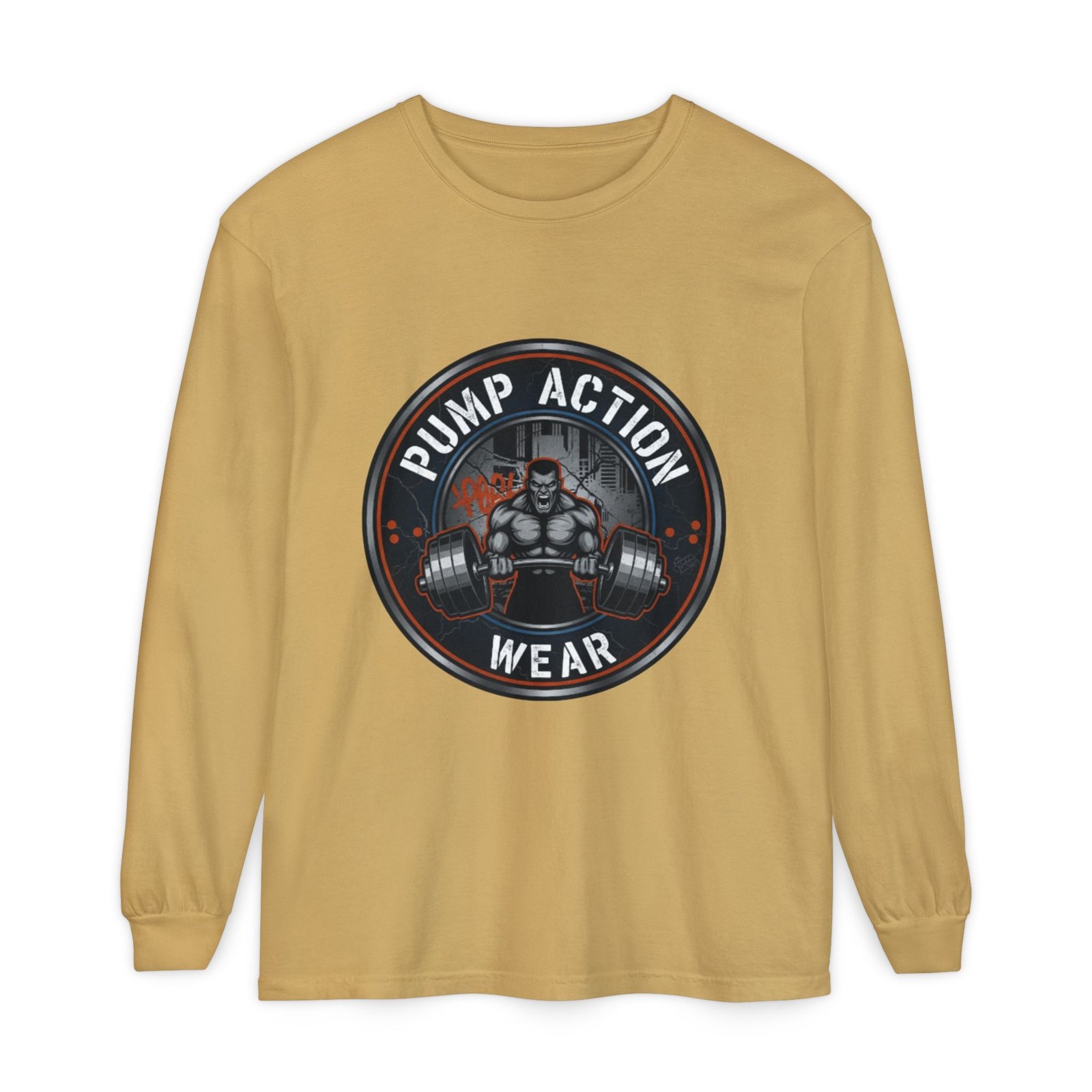 Pump Action Wear Long Sleeve T‑Shirt — Gym Weightlifting Logo Tee - Image 21