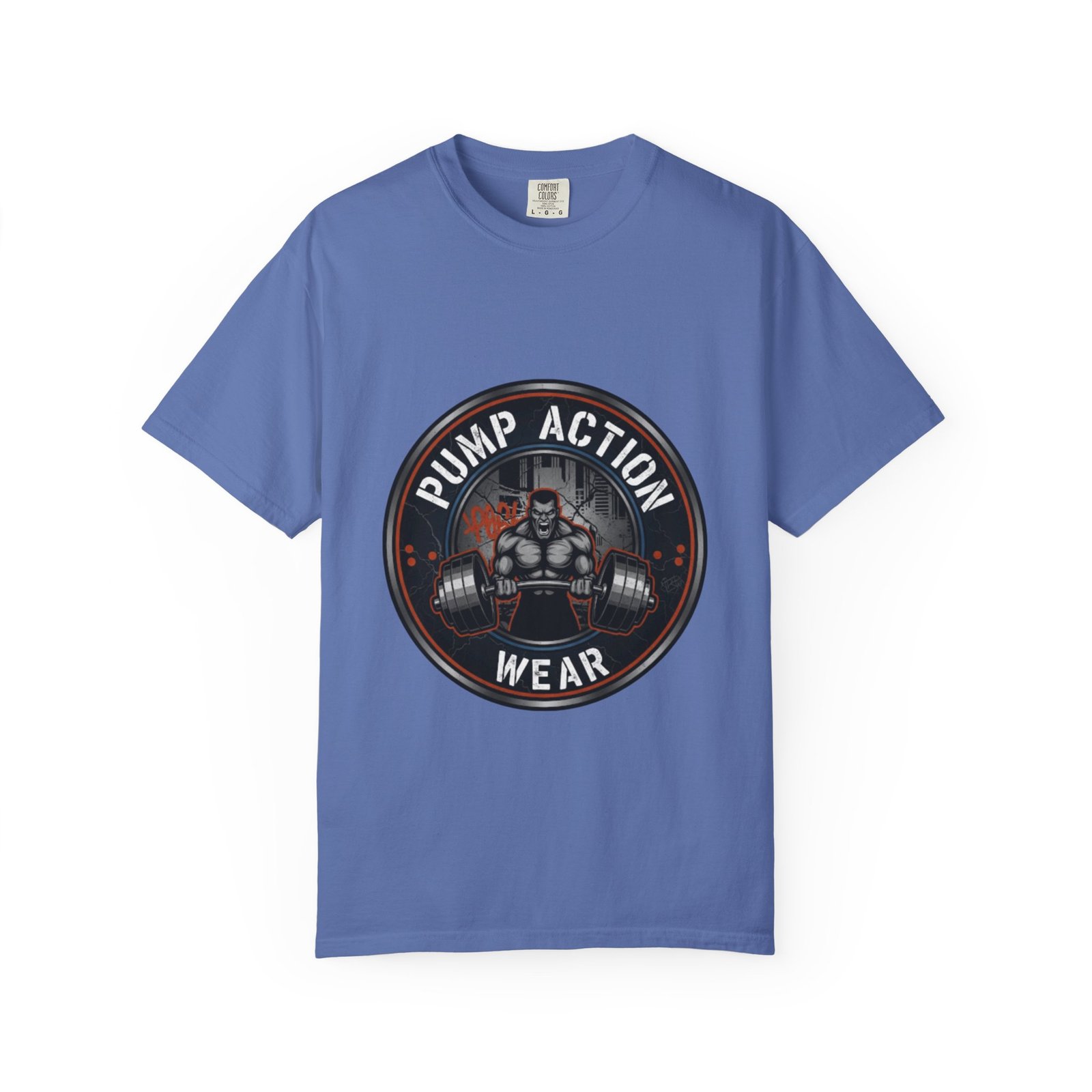 Gym T-Shirt — "Pump Action Wear" Muscle Weightlifting Tee - Image 29