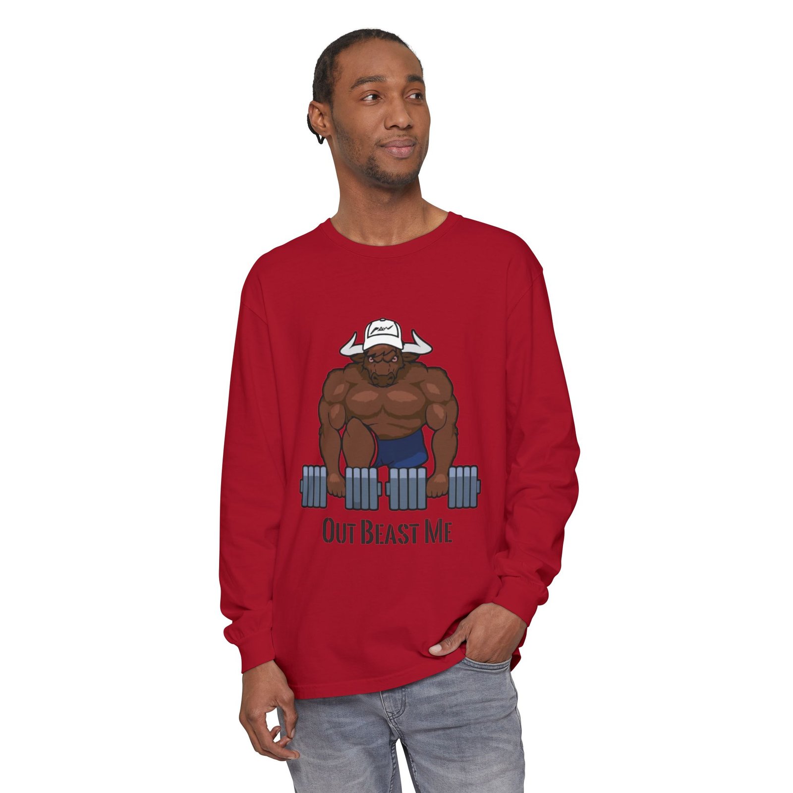 Out Beast Me Long Sleeve Shirt — Motivational Gym Tee - Image 67