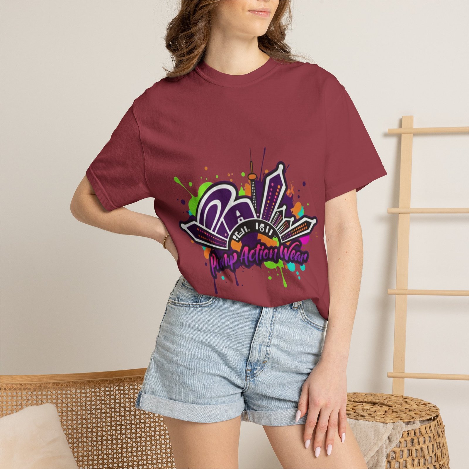 T-Shirt — Retro Graffiti 'Party All Night' Graphic Tee - Image 48