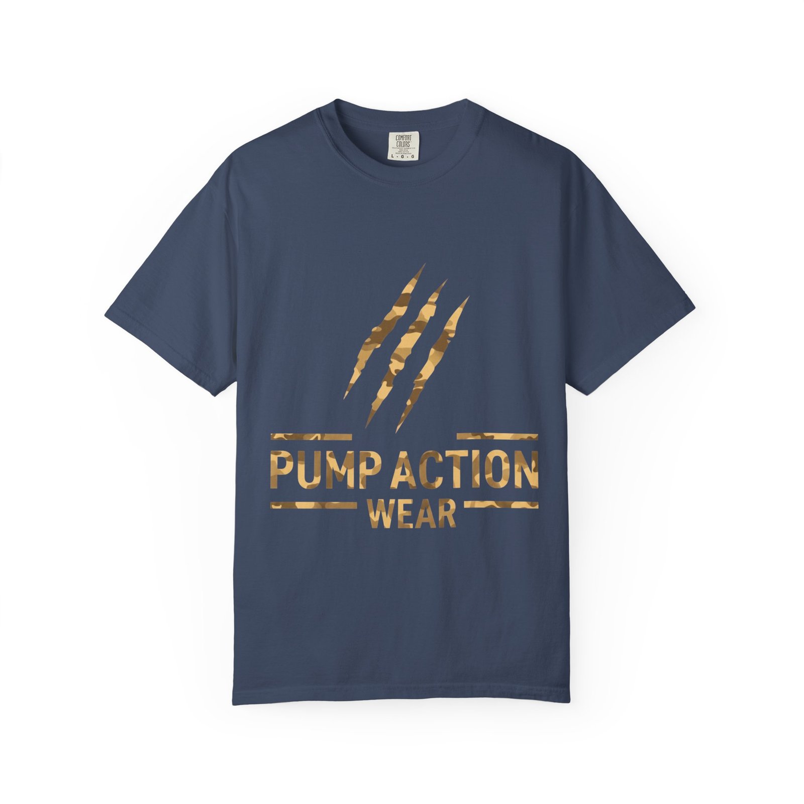 Pump Action Wear Graphic T-Shirt — Distressed Claw Logo Fitness Tee - Image 37