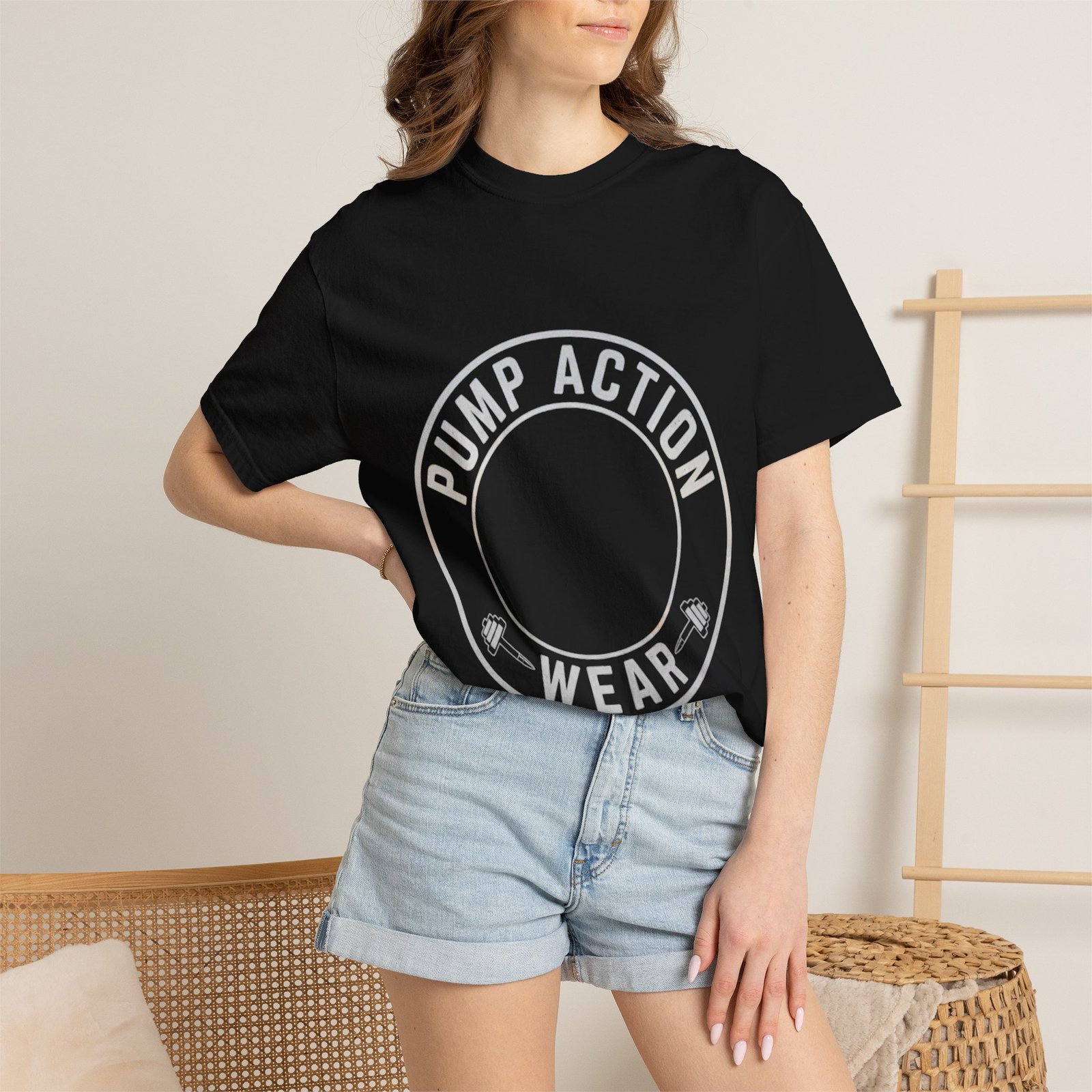 Pump Action Wear T‑Shirt — Vintage Crest Graphic Tee - Image 48