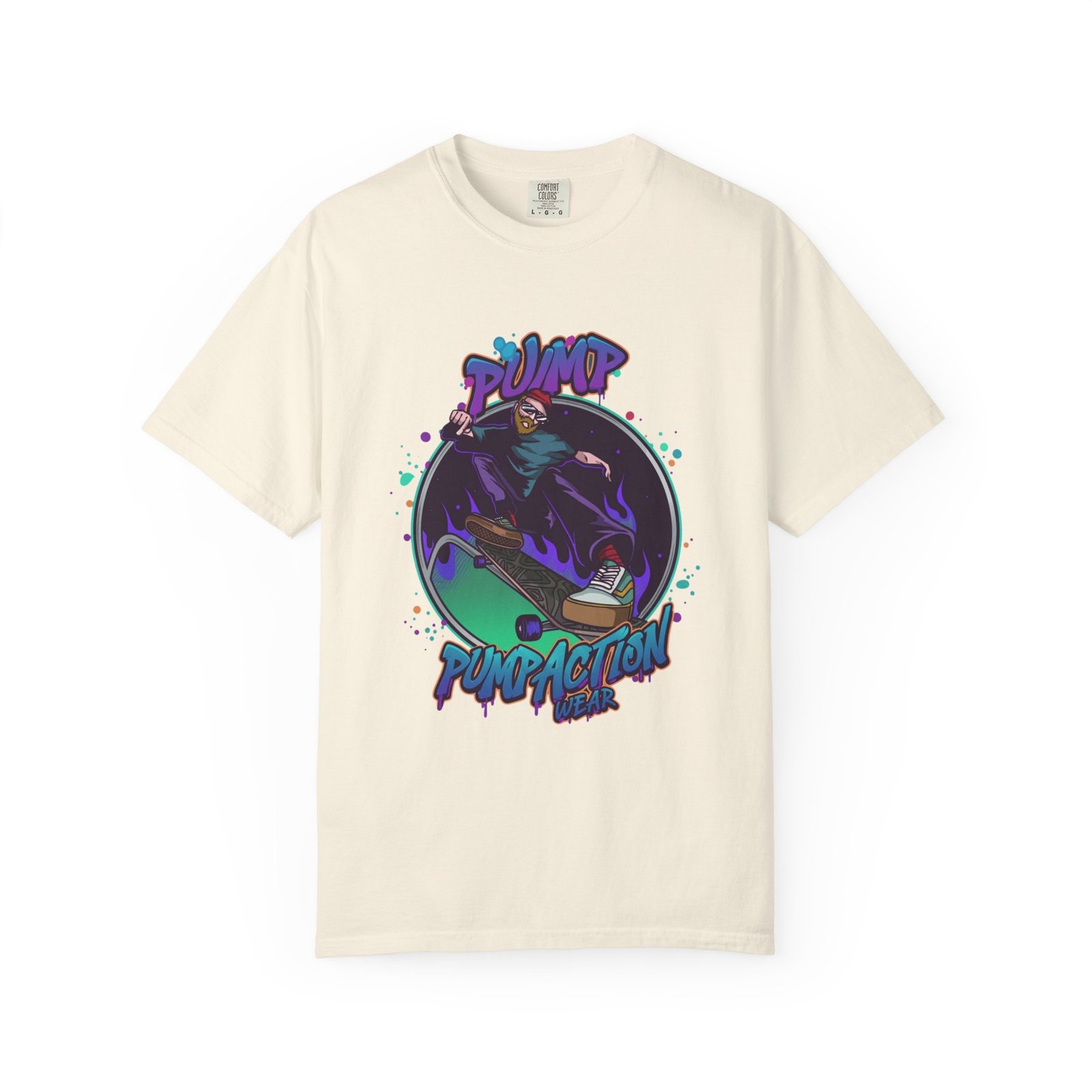 Skate Grim Reaper "Pump Funpaction" Graphic T-Shirt - Image 9