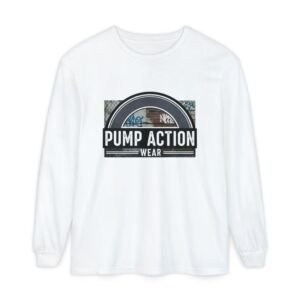 Pump Action Wear Long Sleeve Tee — Vintage Fuel Pump Logo Shirt