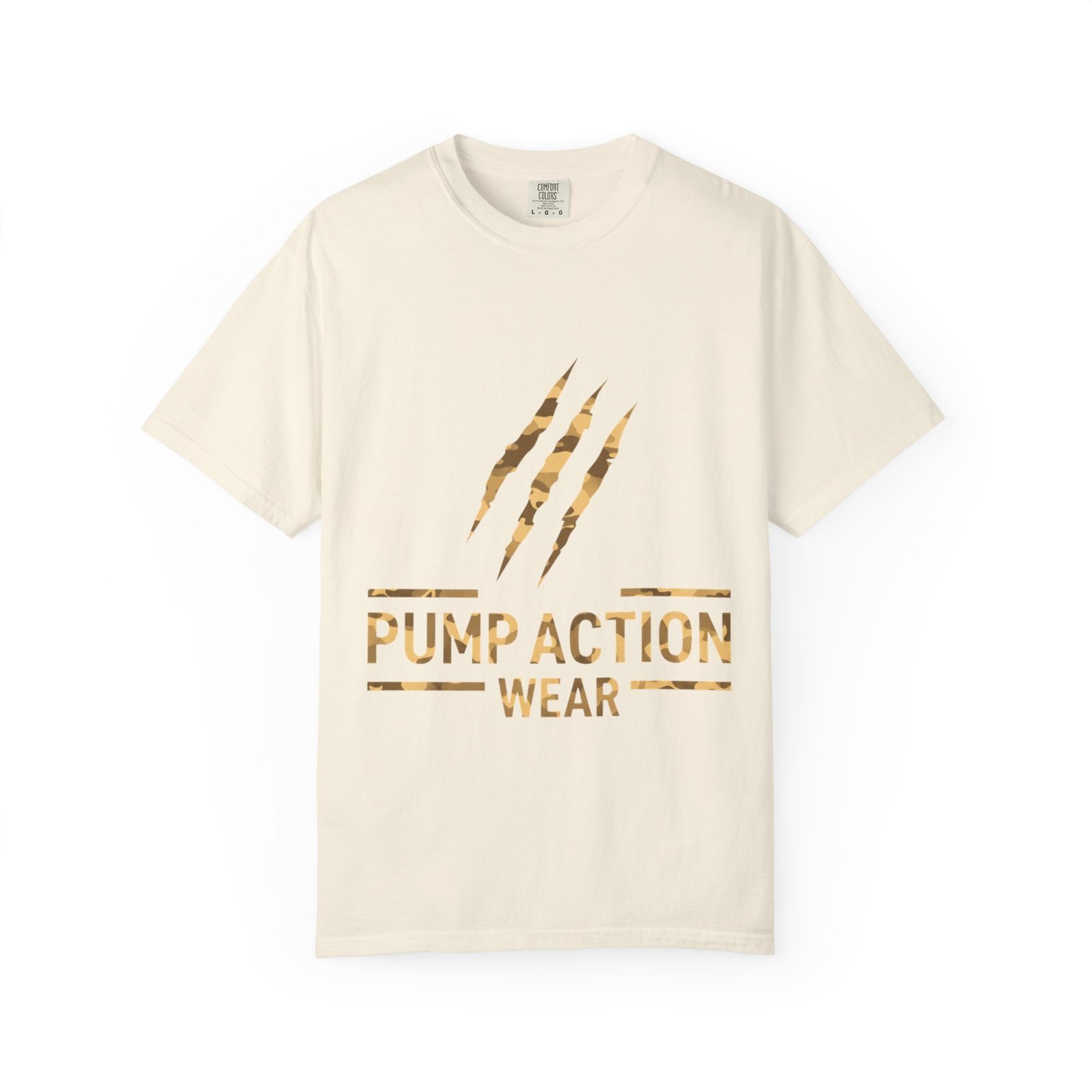 Pump Action Wear Graphic T-Shirt — Distressed Claw Logo Fitness Tee - Image 9