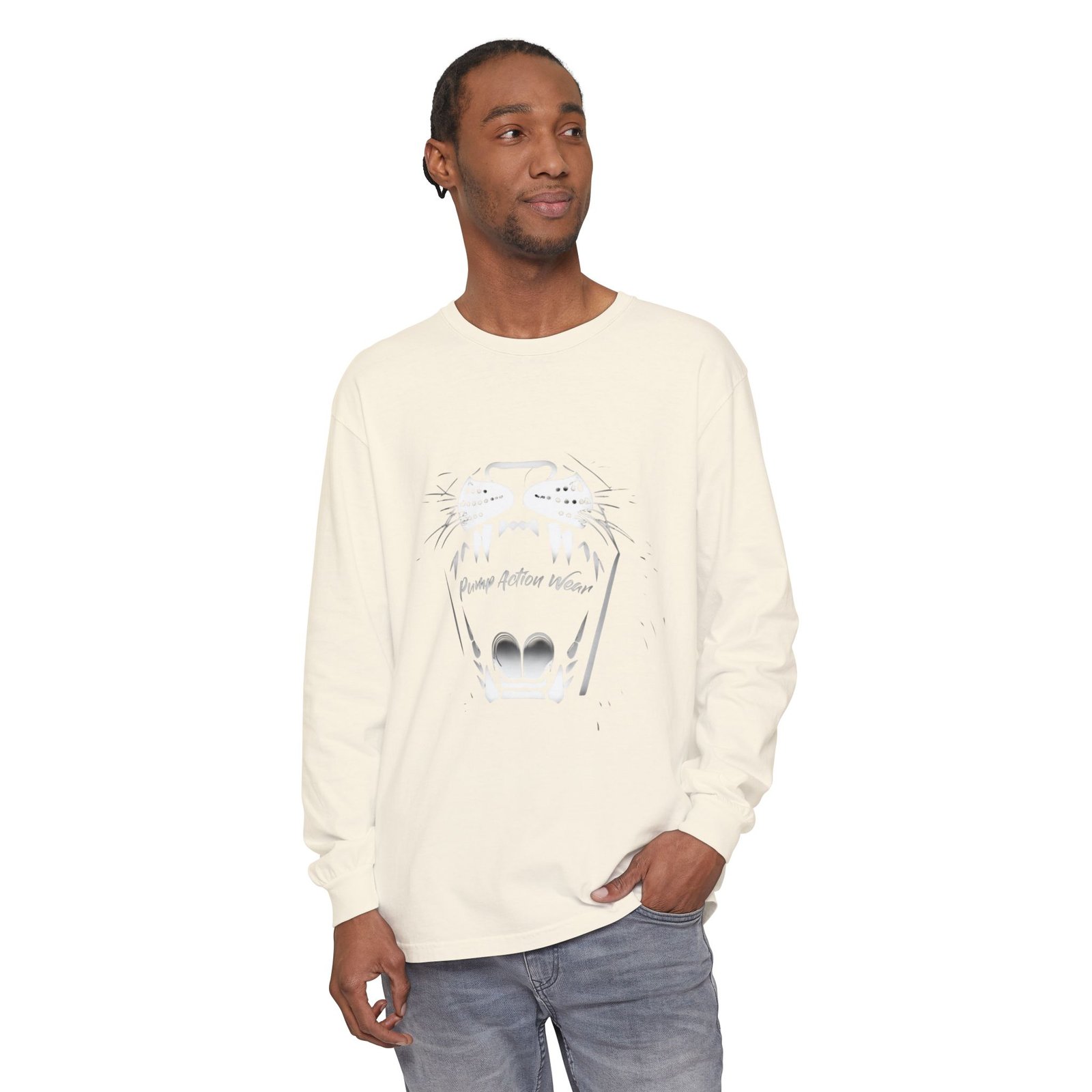 Long Sleeve T‑Shirt — Minimal Tiger Face Graphic - Image 19