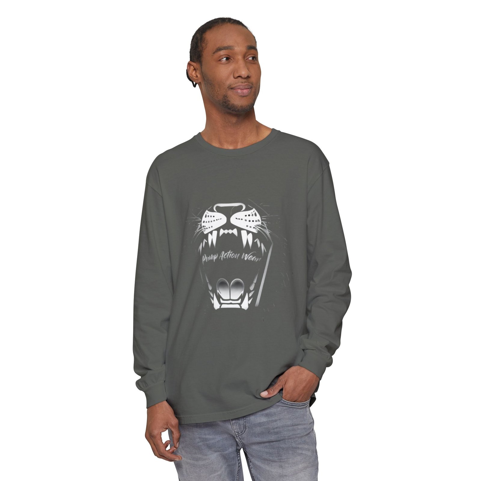 Long Sleeve T‑Shirt — Minimal Tiger Face Graphic - Image 39