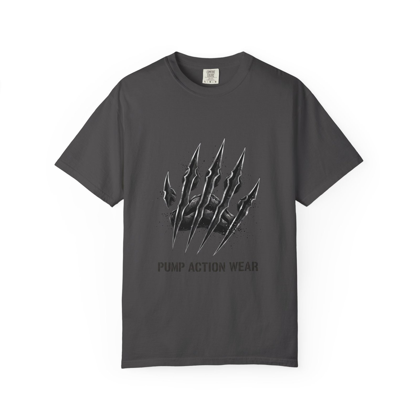 Pump Action Wear Graphic T-Shirt — Tactical Claw Logo Tee - Image 41