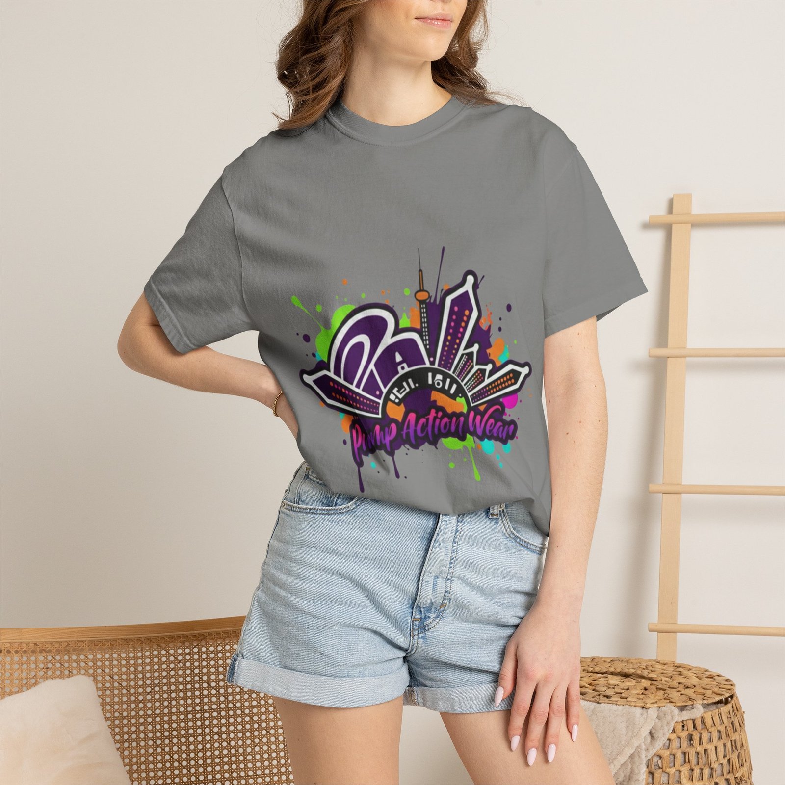 T-Shirt — Retro Graffiti 'Party All Night' Graphic Tee - Image 32