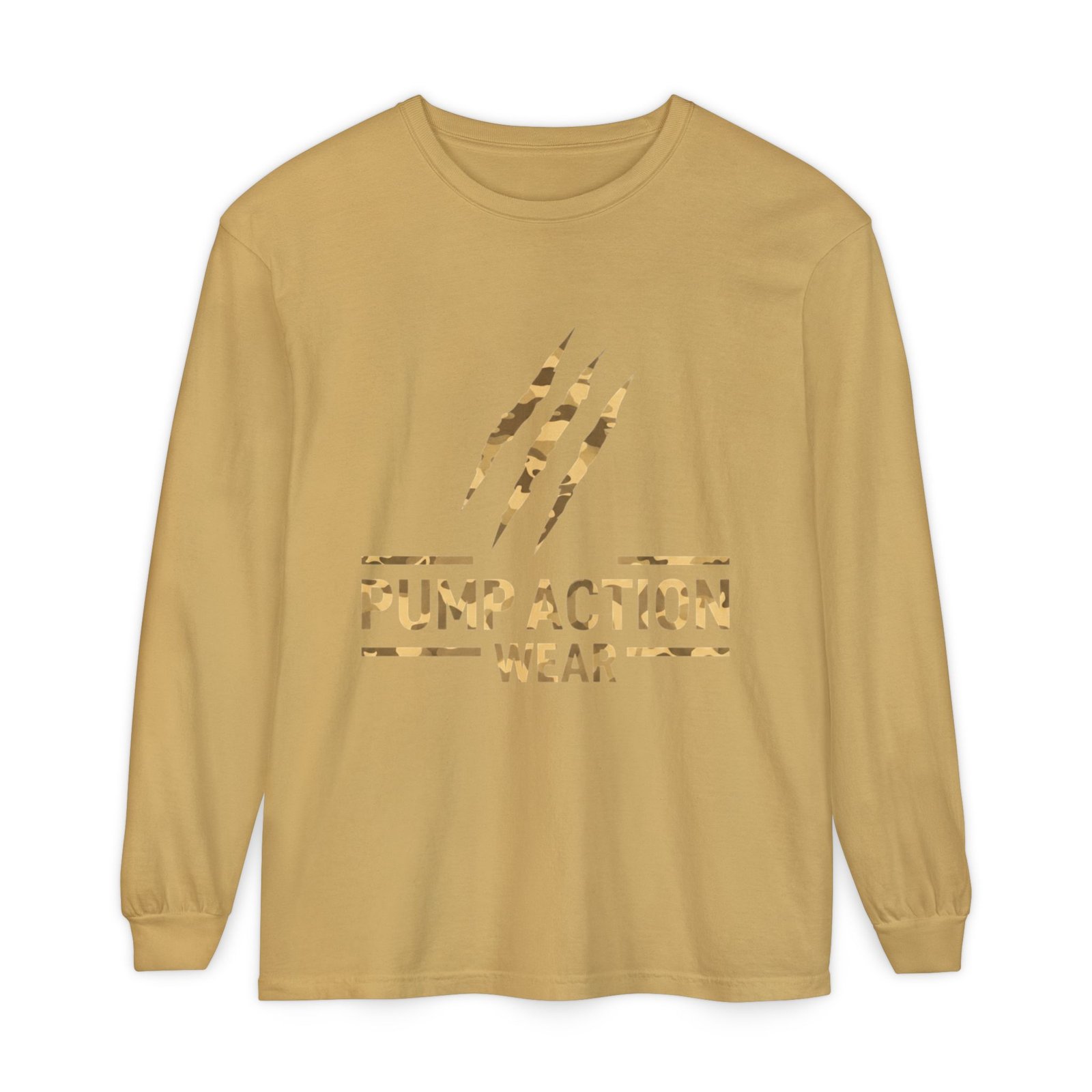 Pump Action Wear Long Sleeve Tee — Gold Claw Logo - Image 21