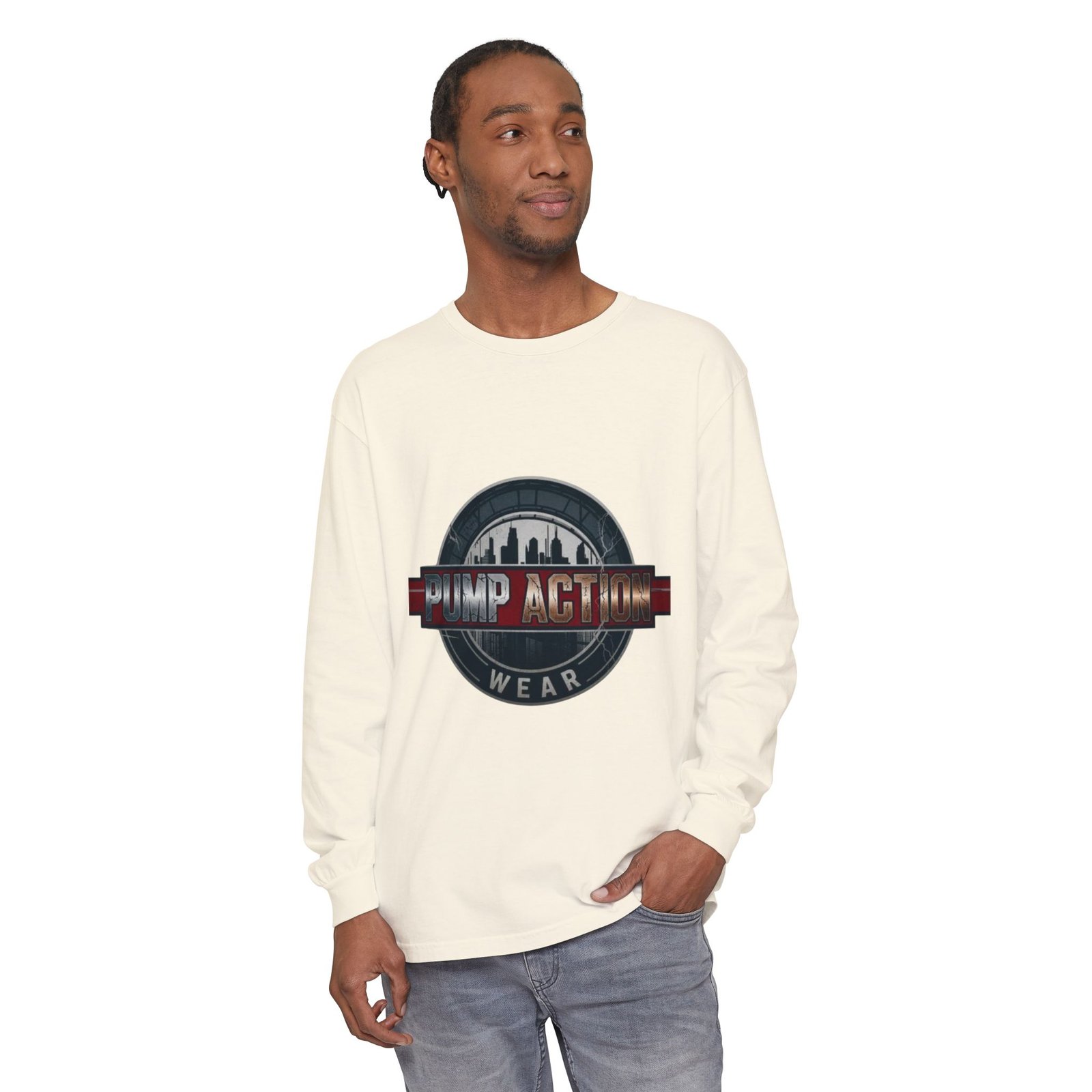 Pump Action Logo Long Sleeve Tee - Image 19