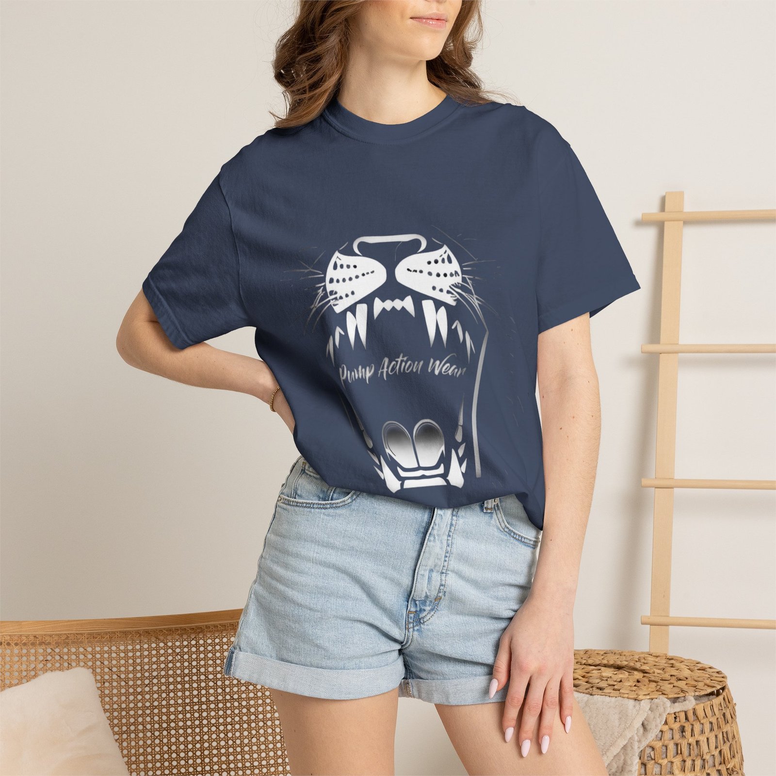 Cat Jaw Graphic T-Shirt — 'Please Afford Meow' Minimalist Cat Face Tee - Image 40