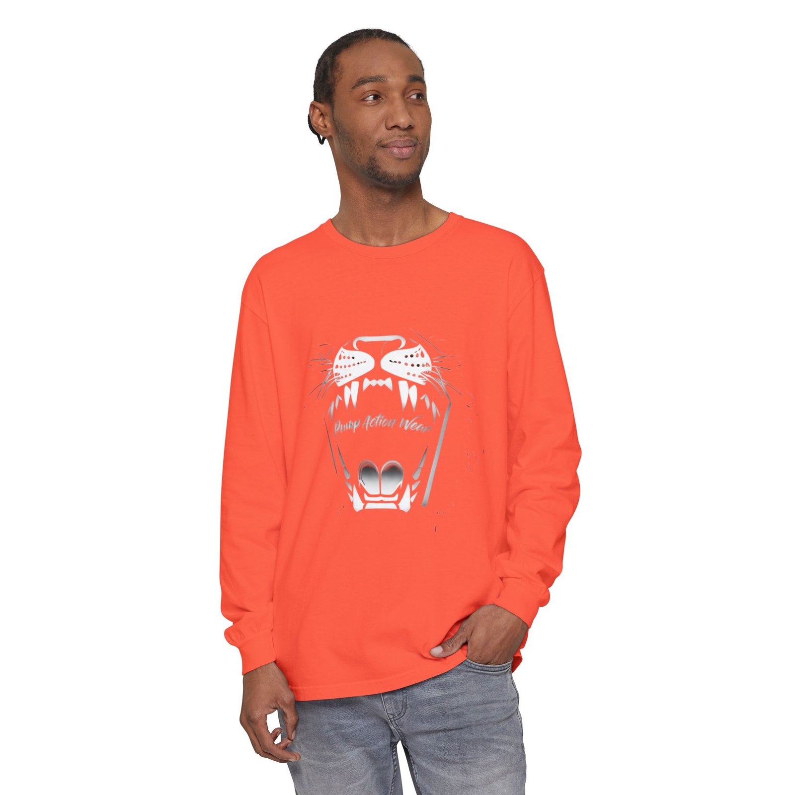 Long Sleeve T‑Shirt — Minimal Tiger Face Graphic - Image 11