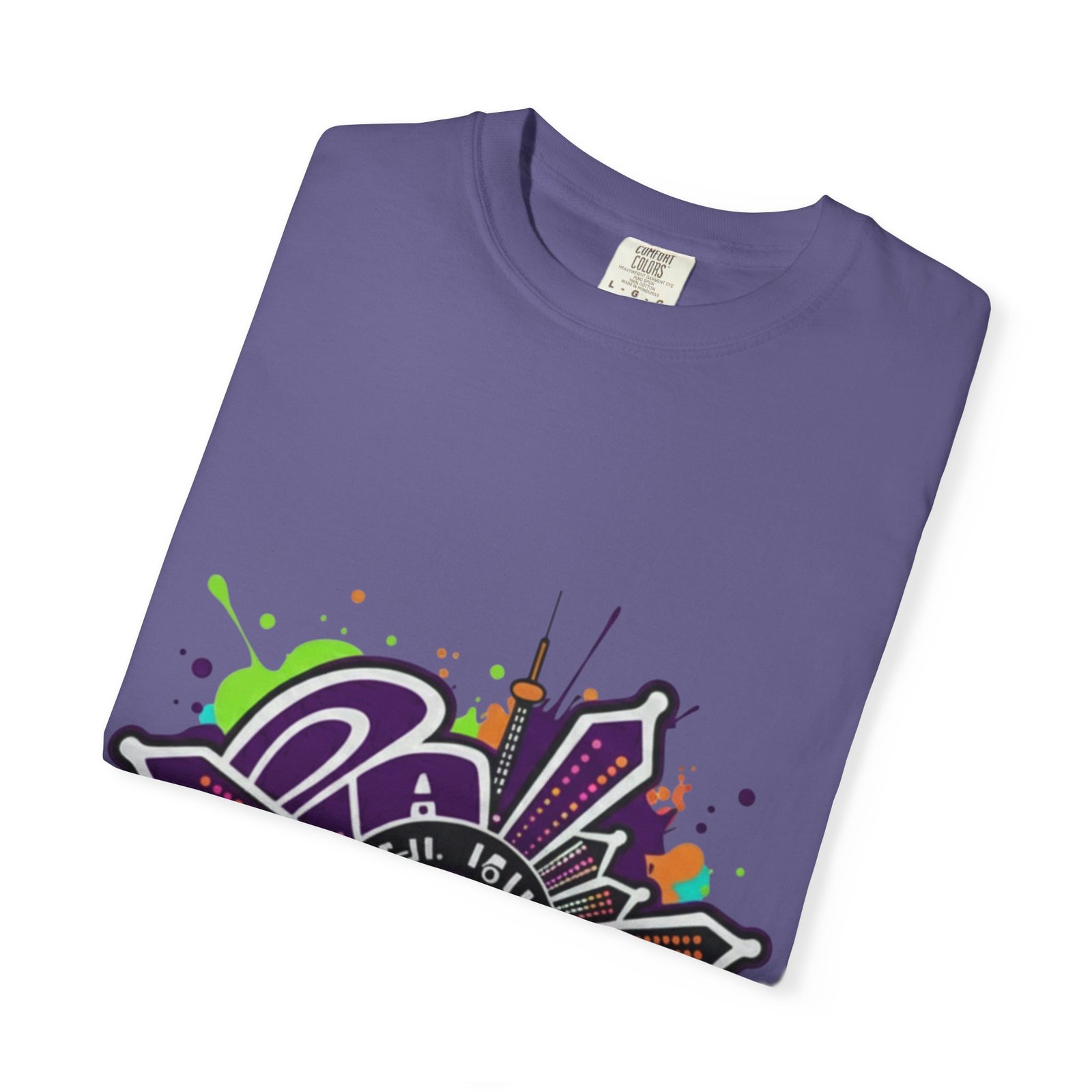 T-Shirt — Retro Graffiti 'Party All Night' Graphic Tee - Image 55