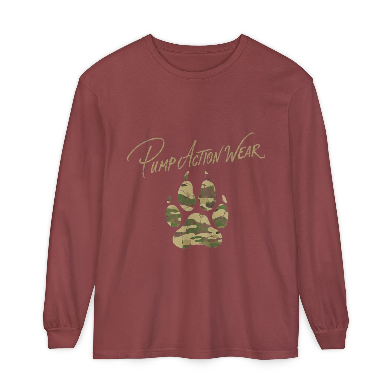 Pump Action Wear Camo Paw Long Sleeve Tee - Image 13