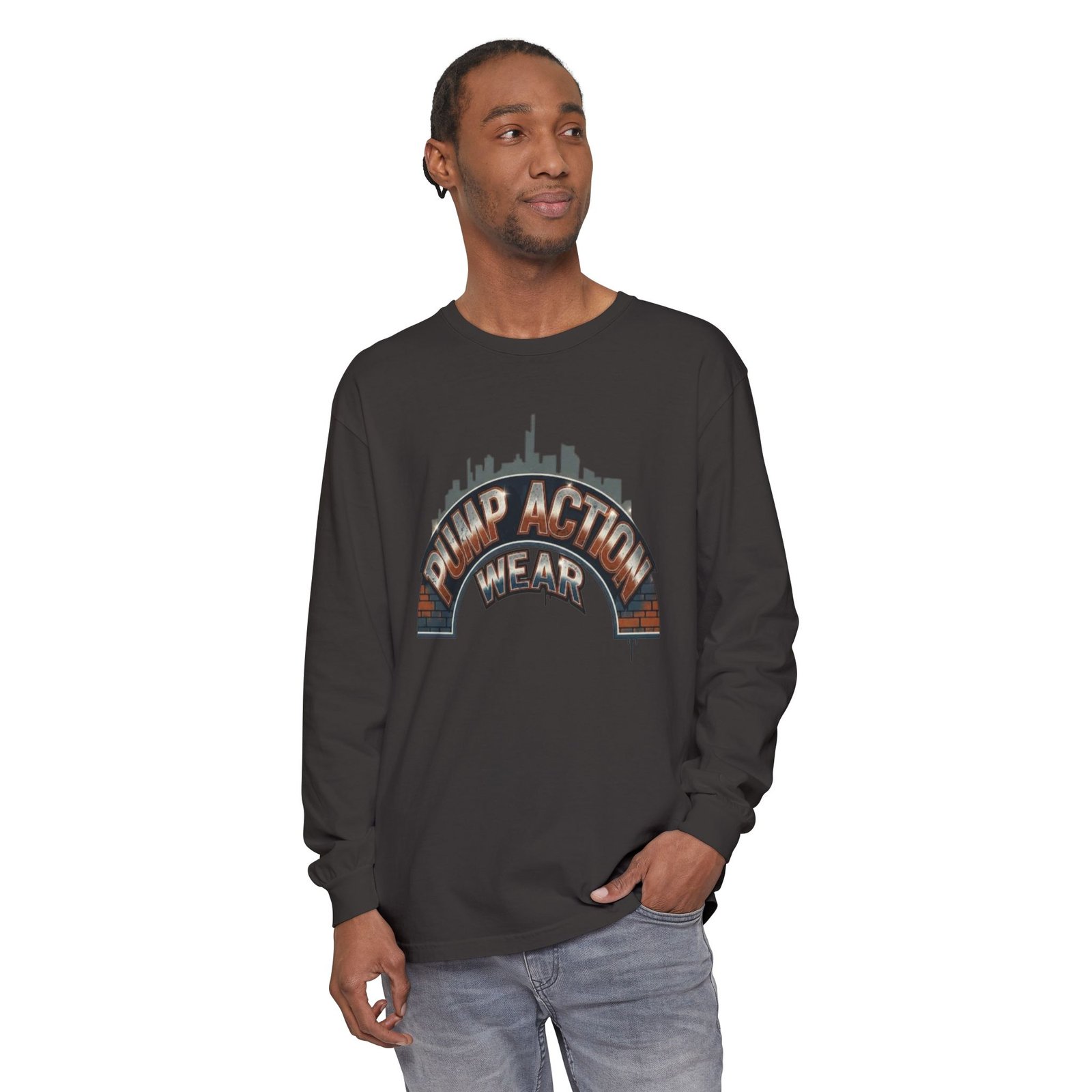 Pump Action Wear Skyline Long Sleeve Tee - Image 55