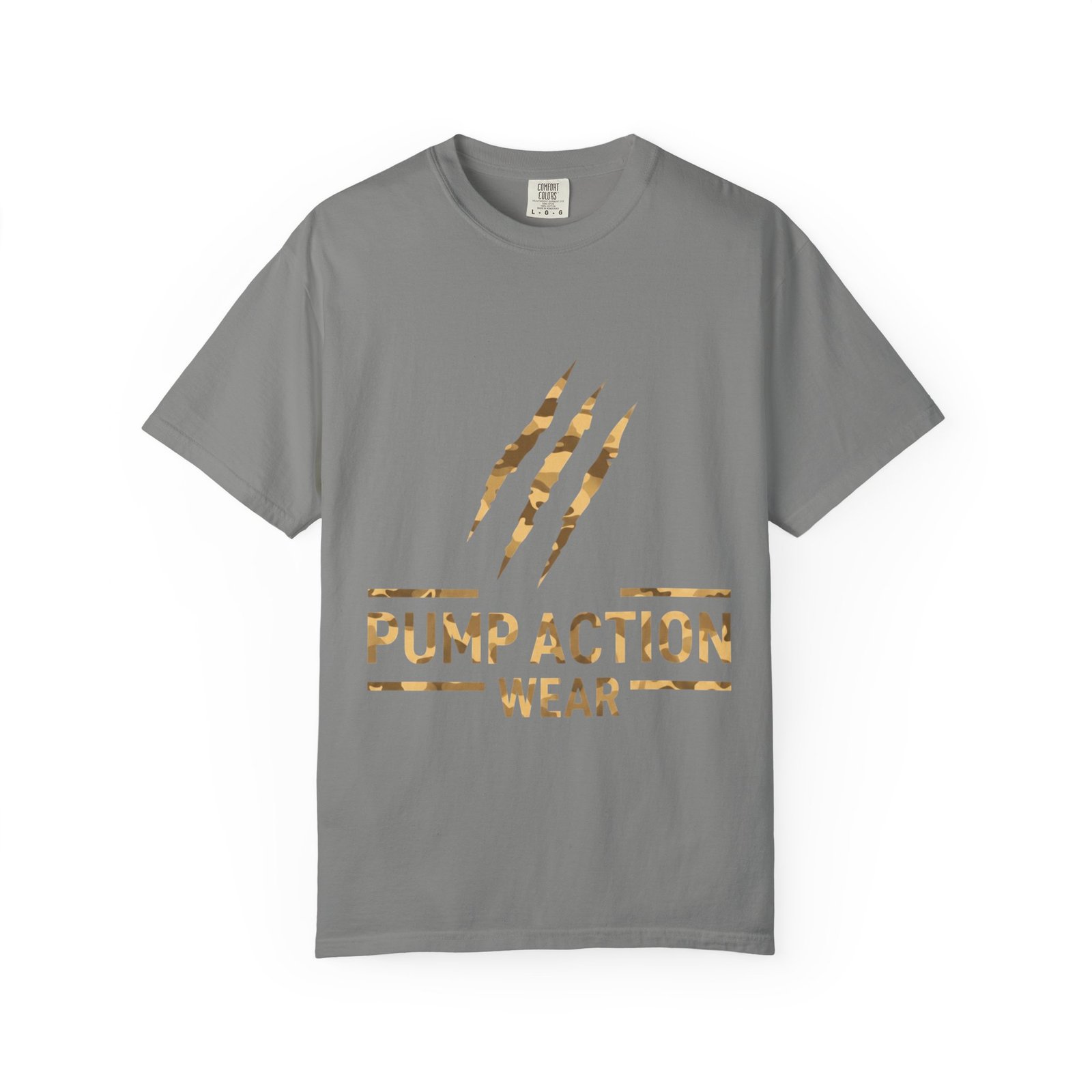 Pump Action Wear Graphic T-Shirt — Distressed Claw Logo Fitness Tee - Image 33