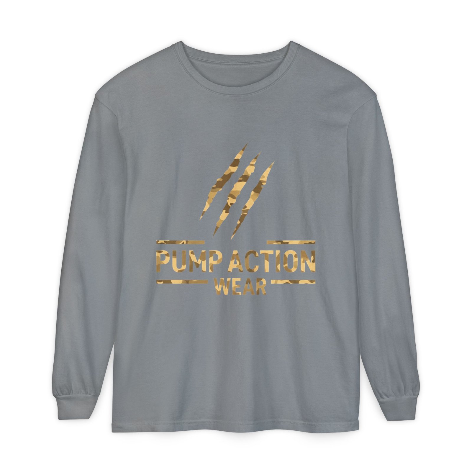 Pump Action Wear Long Sleeve Tee — Gold Claw Logo - Image 41