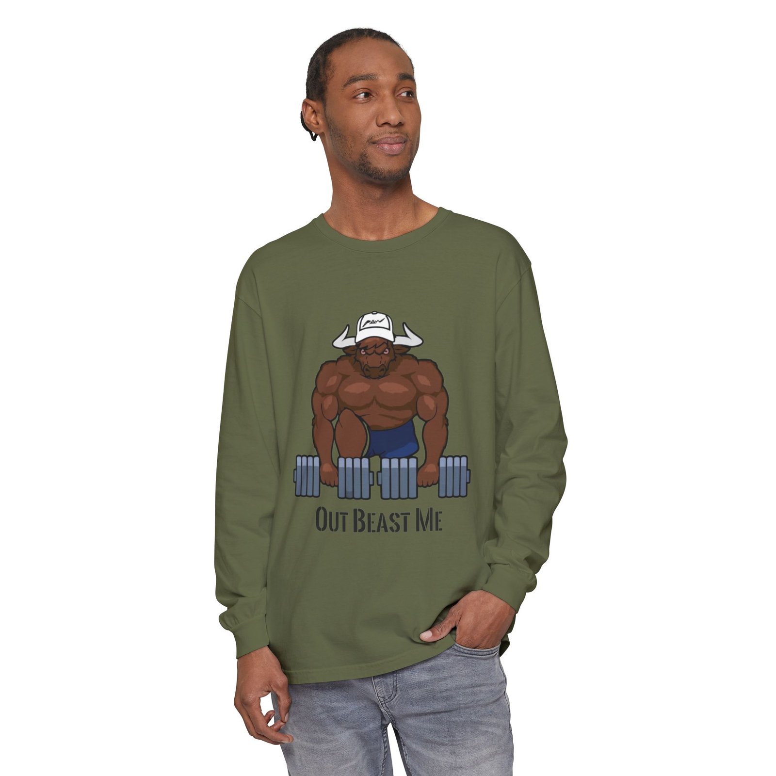 Out Beast Me Long Sleeve Shirt — Motivational Gym Tee - Image 47