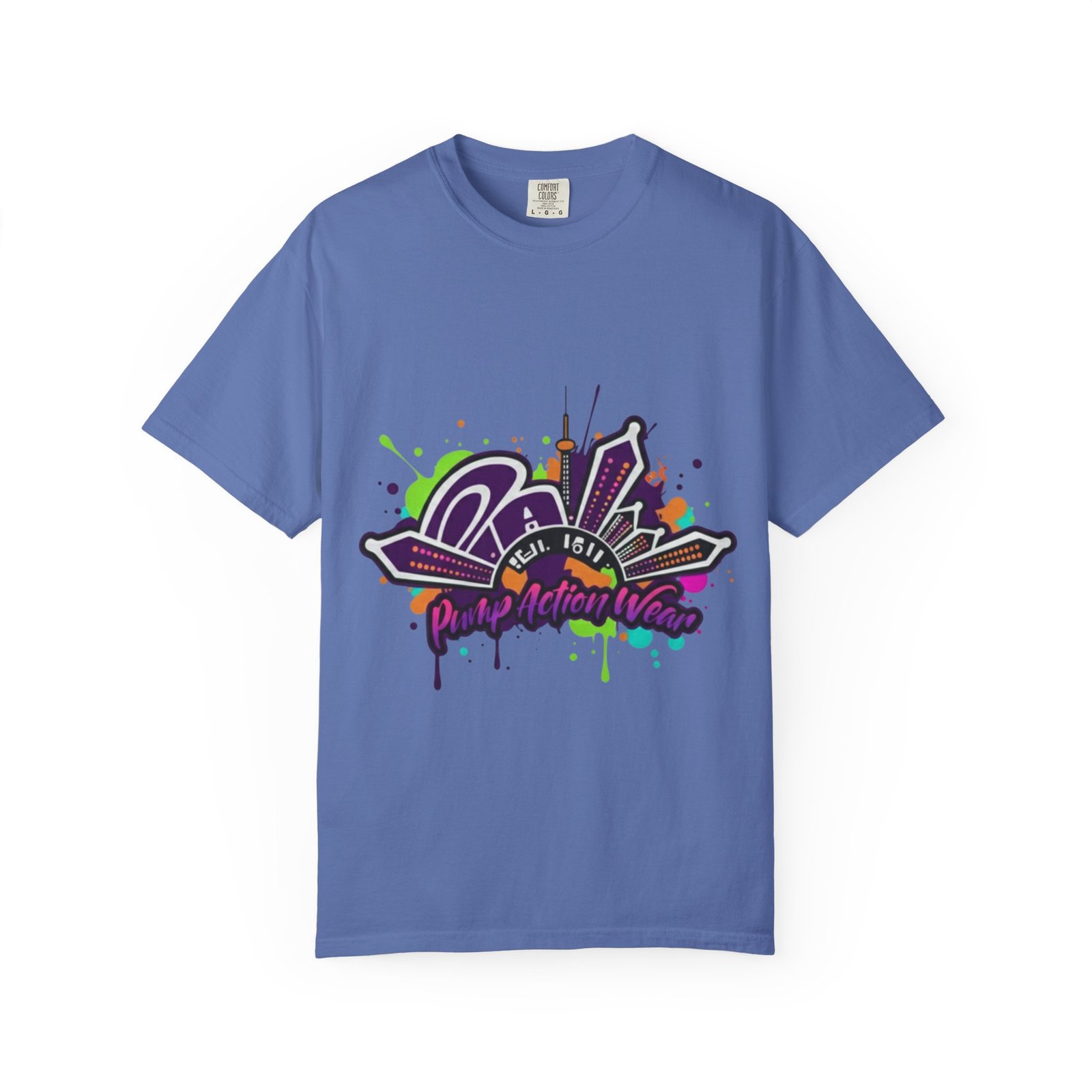T-Shirt — Retro Graffiti 'Party All Night' Graphic Tee - Image 25