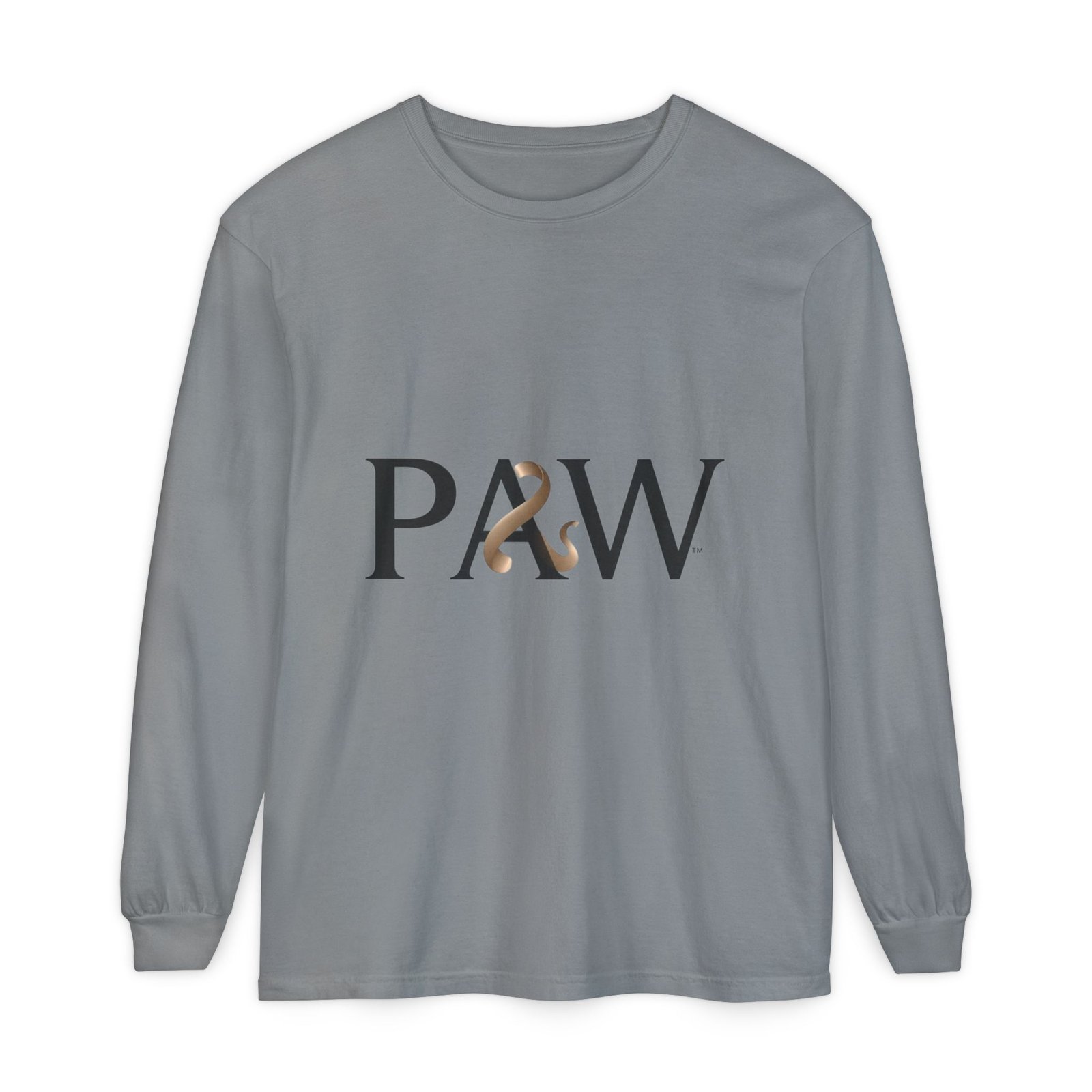 PAW Ampersand Long Sleeve Tee — Minimal Pet Lover Graphic Shirt - Image 41