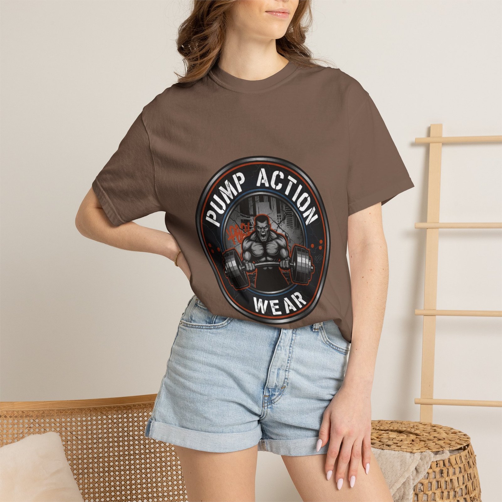 Gym T-Shirt — "Pump Action Wear" Muscle Weightlifting Tee - Image 16