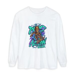 Retro Robot Graffiti Long Sleeve Tee