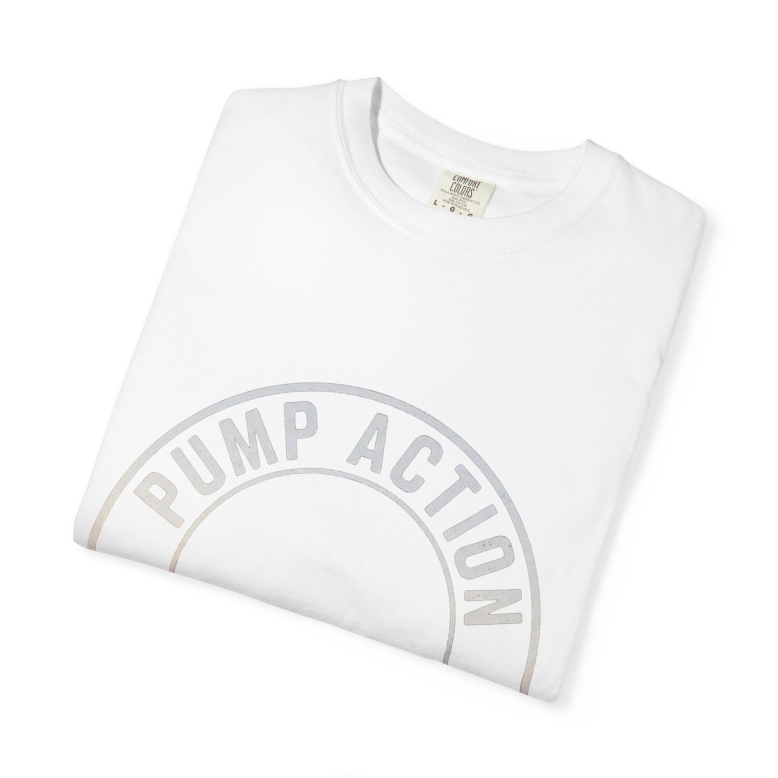 Pump Action Wear T‑Shirt — Vintage Crest Graphic Tee - Image 3