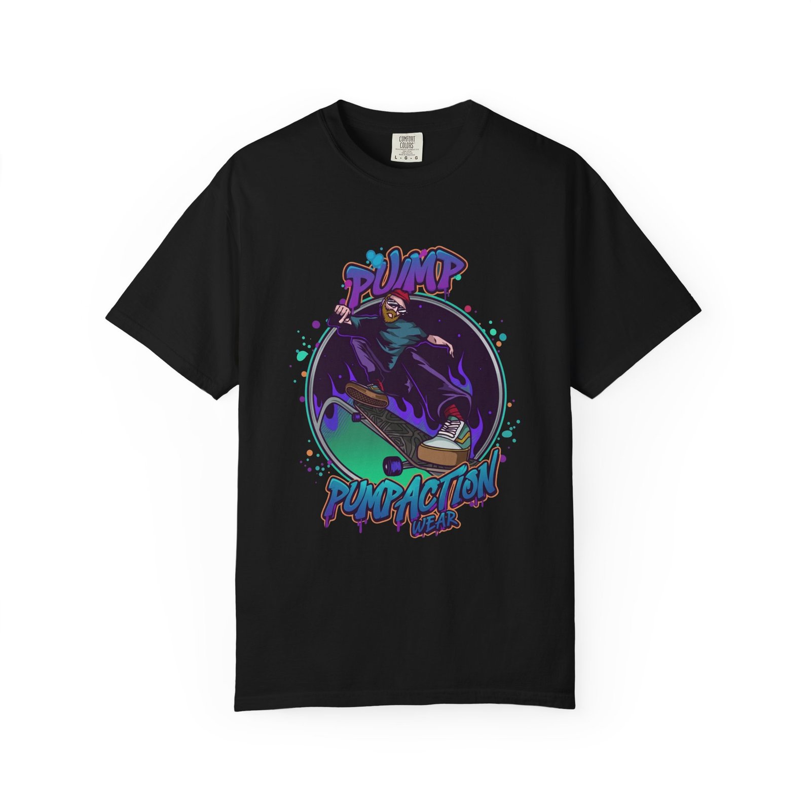 Skate Grim Reaper "Pump Funpaction" Graphic T-Shirt - Image 45