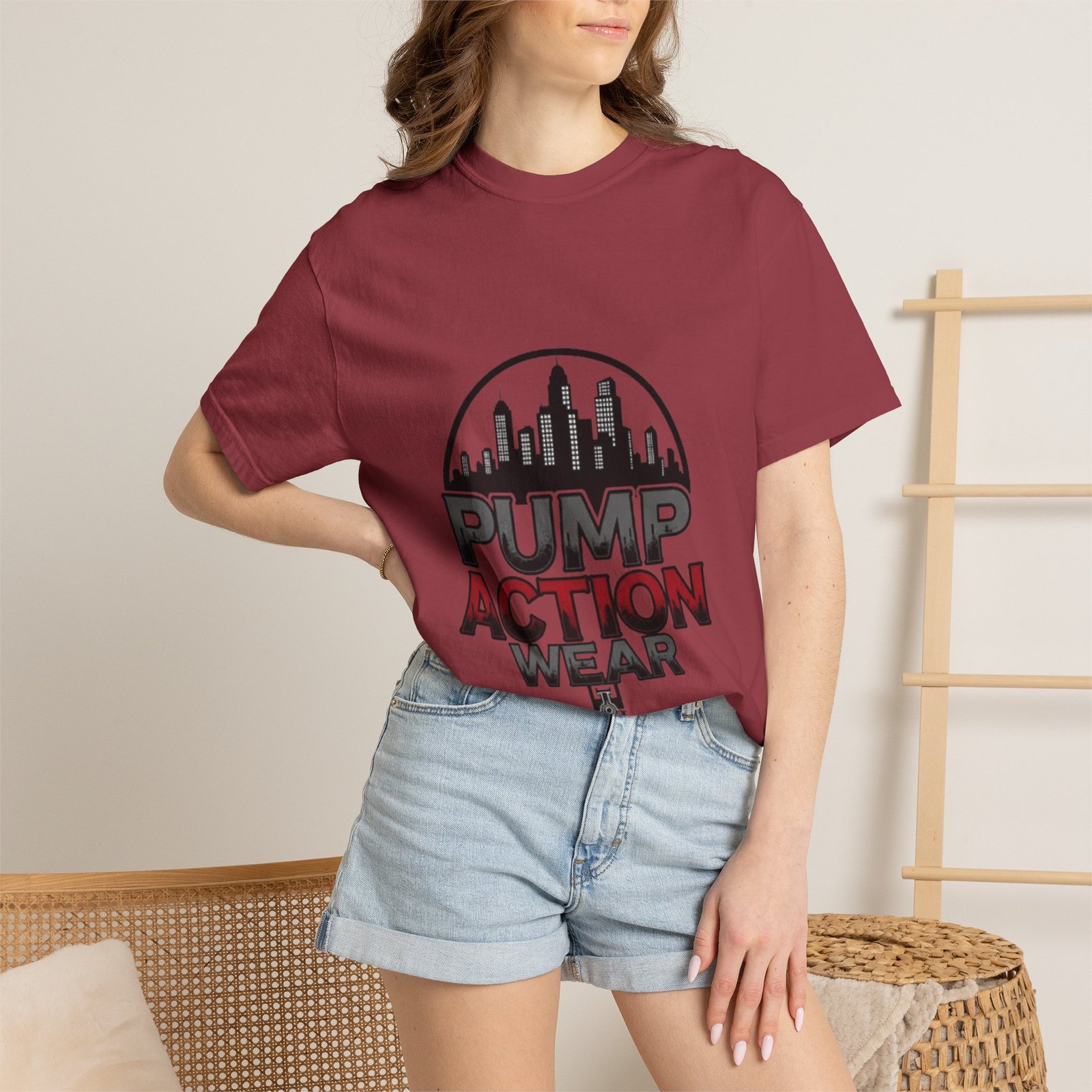 Pump Action Wear Skyline T-Shirt — Urban Streetwear Graphic Tee - Image 52
