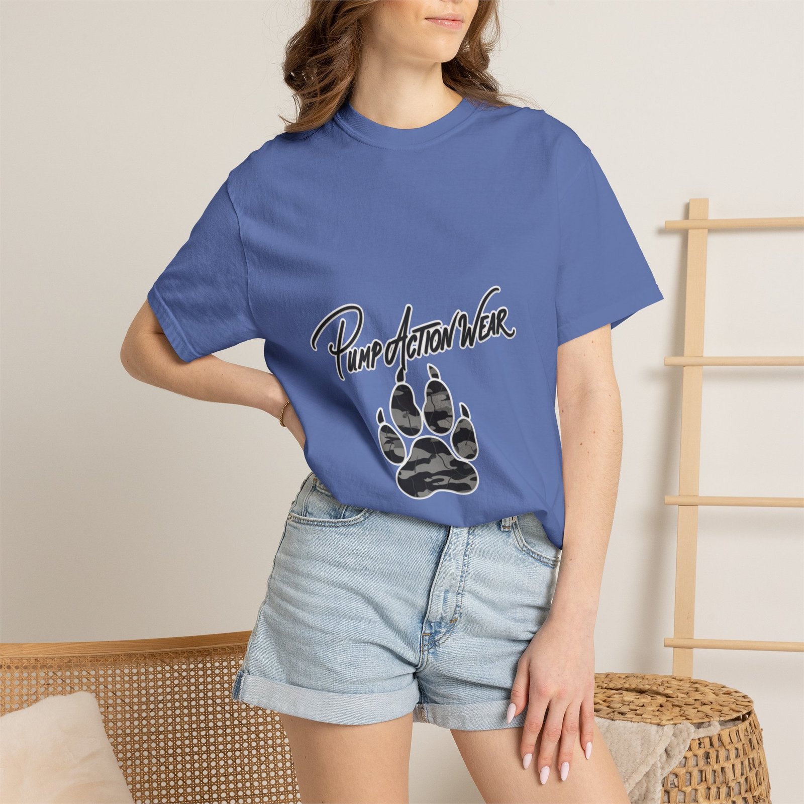 Pump Action Wear Paw Print T-Shirt — Graphic Casual Tee for Pet Lovers - Image 32