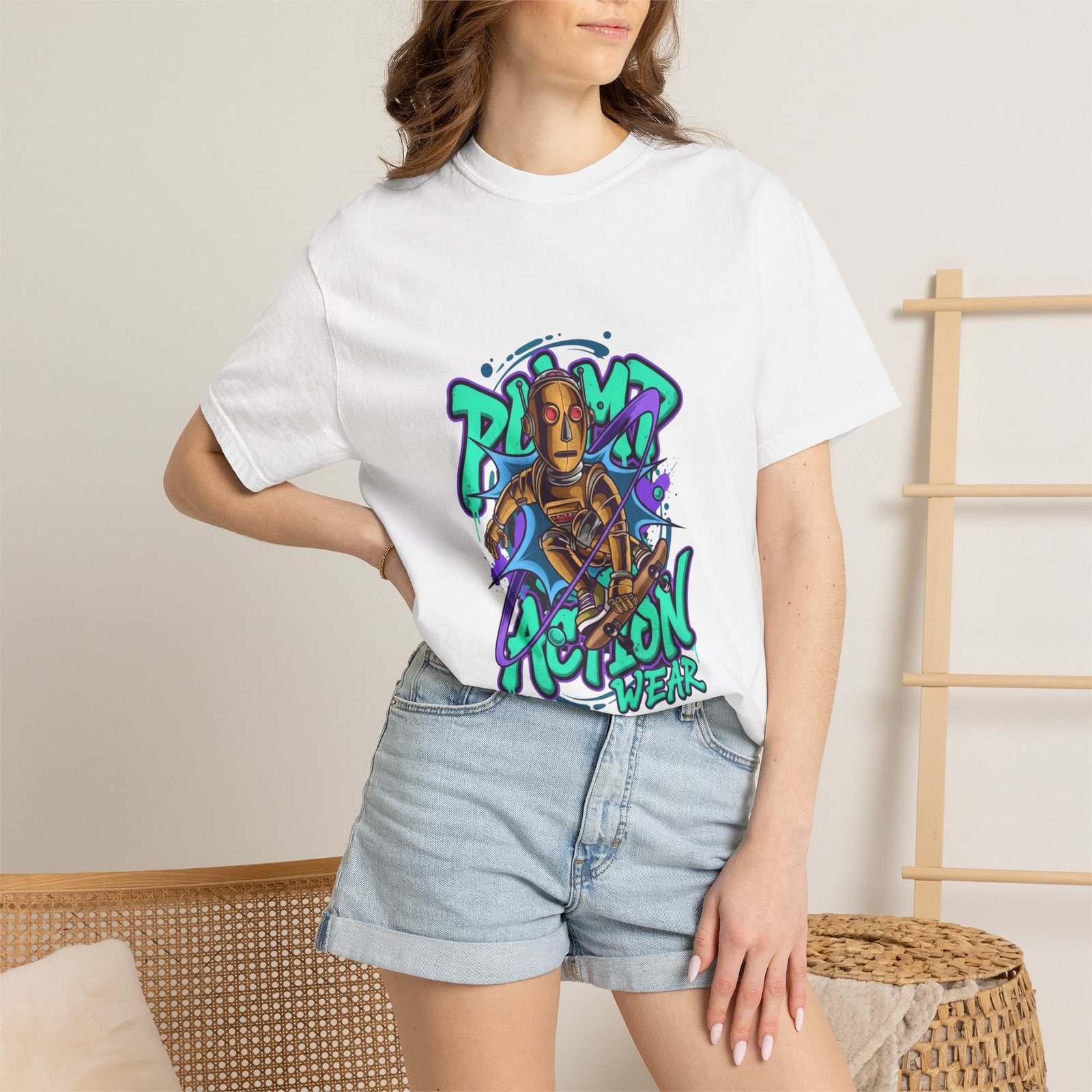 Streetwear T-Shirt — "Playa Action Wear" Graphic Tee (Urban Graffiti Style) - Image 4