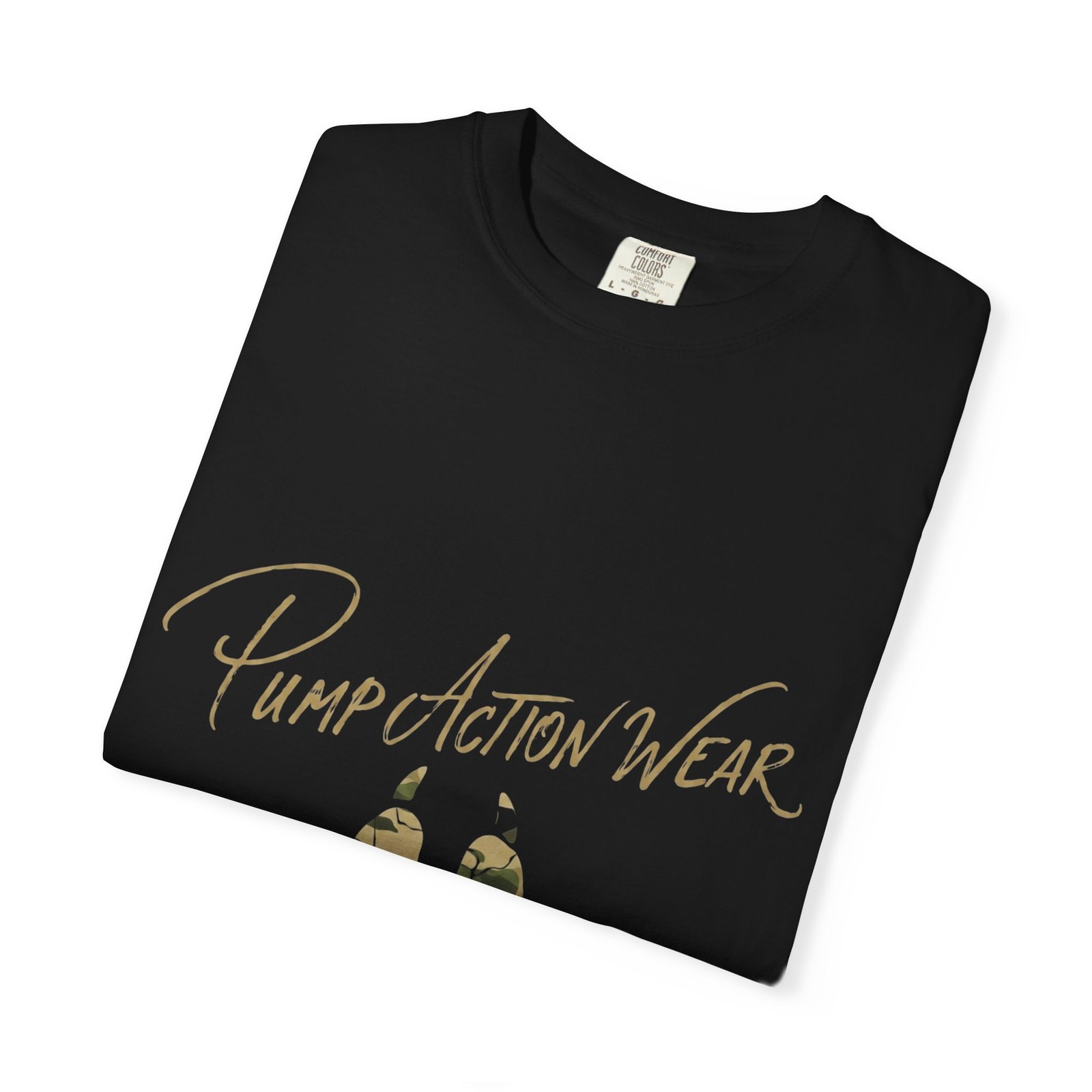 Paw Camo Tee — "Pump Action Wear" Graphic T-Shirt - Image 47