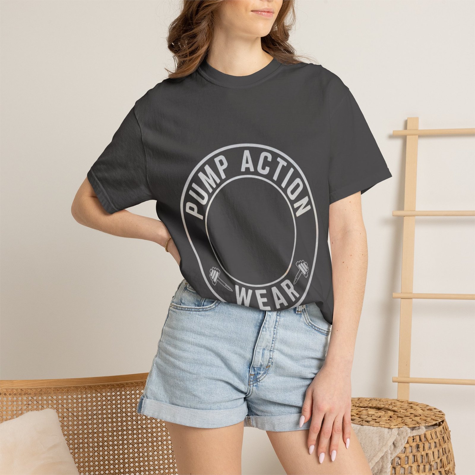 Pump Action Wear T‑Shirt — Vintage Crest Graphic Tee - Image 44
